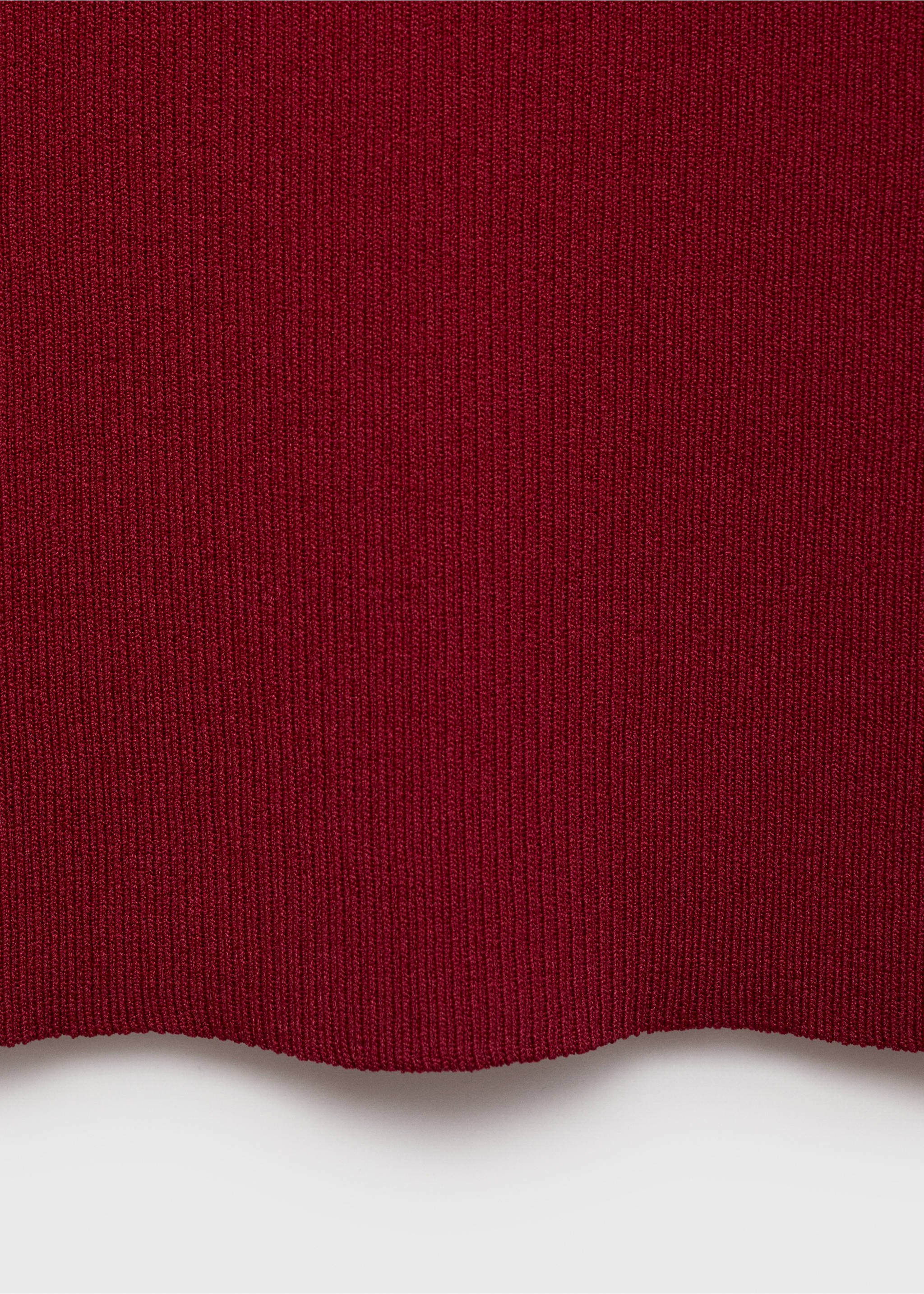 Jersey punto canalé manga corta - Detalle del artículo 8, Rojo. Ref: 17094097-00.