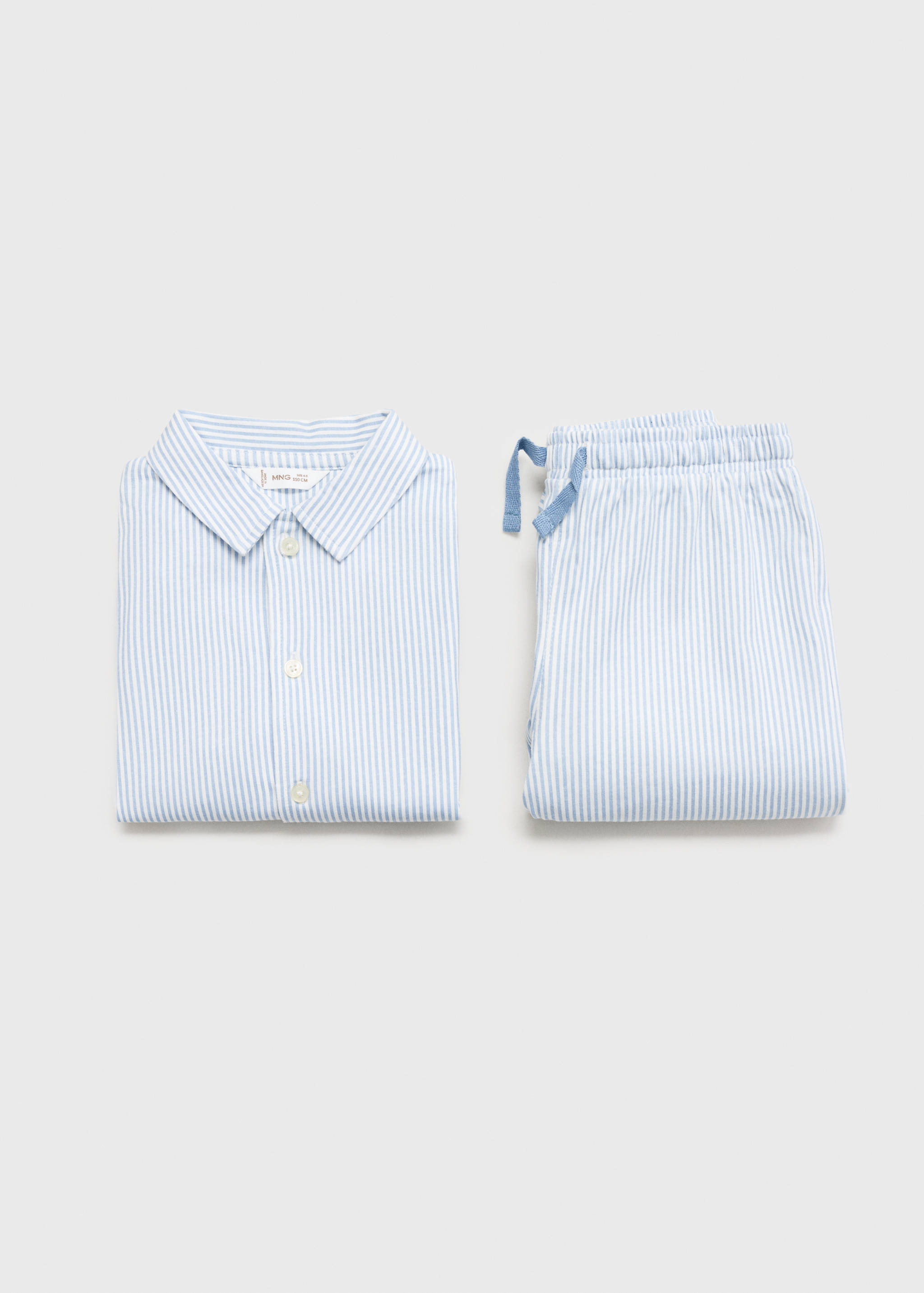 Pijama largo algodón rayas - Detalle del artículo 0