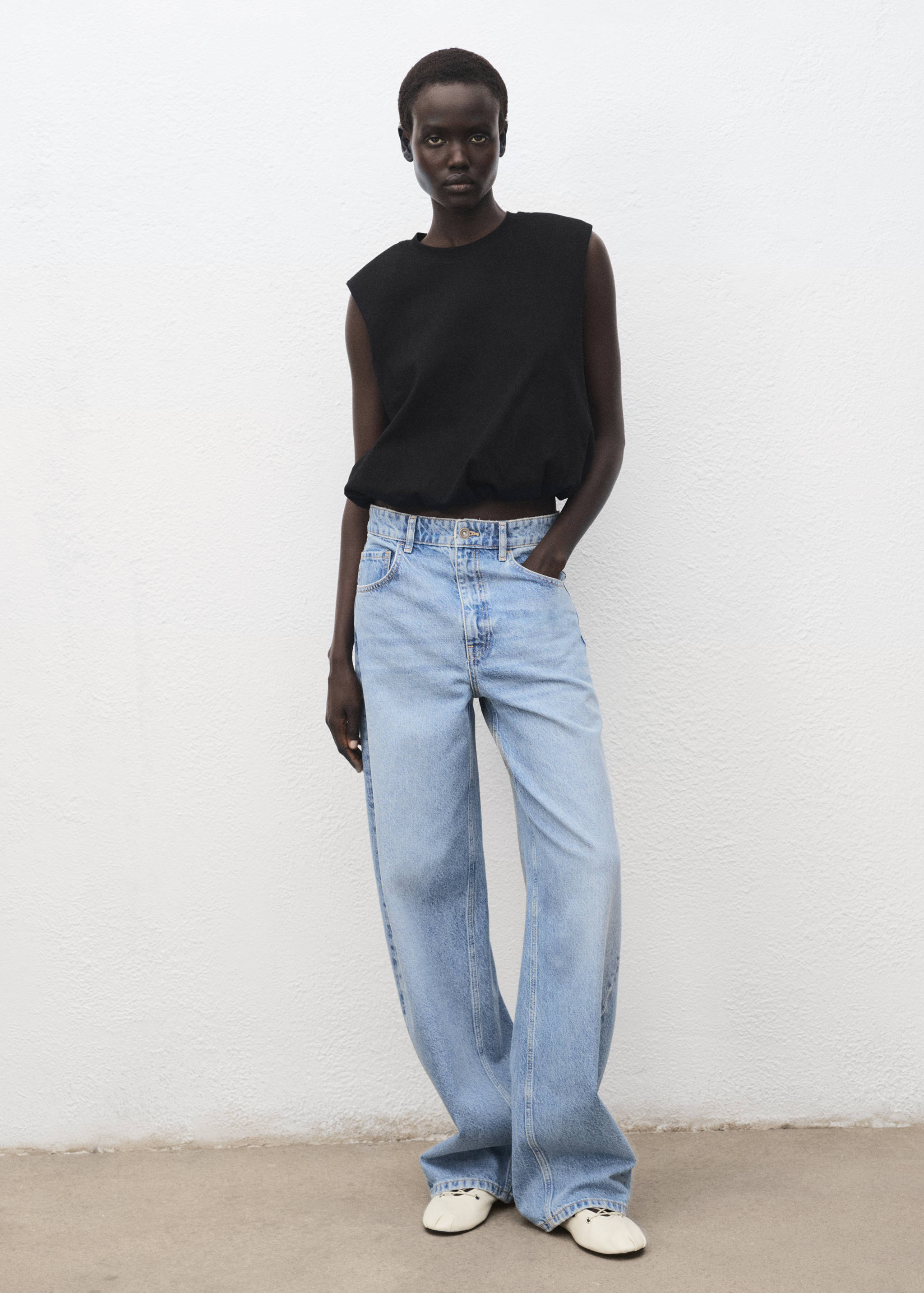 Cotton balloon top - General plane