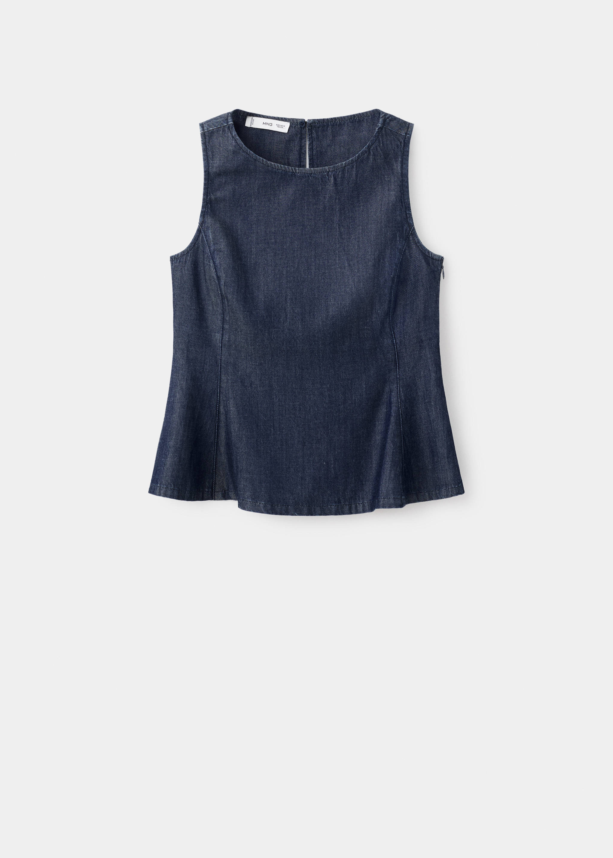Denim crop top - Article without model