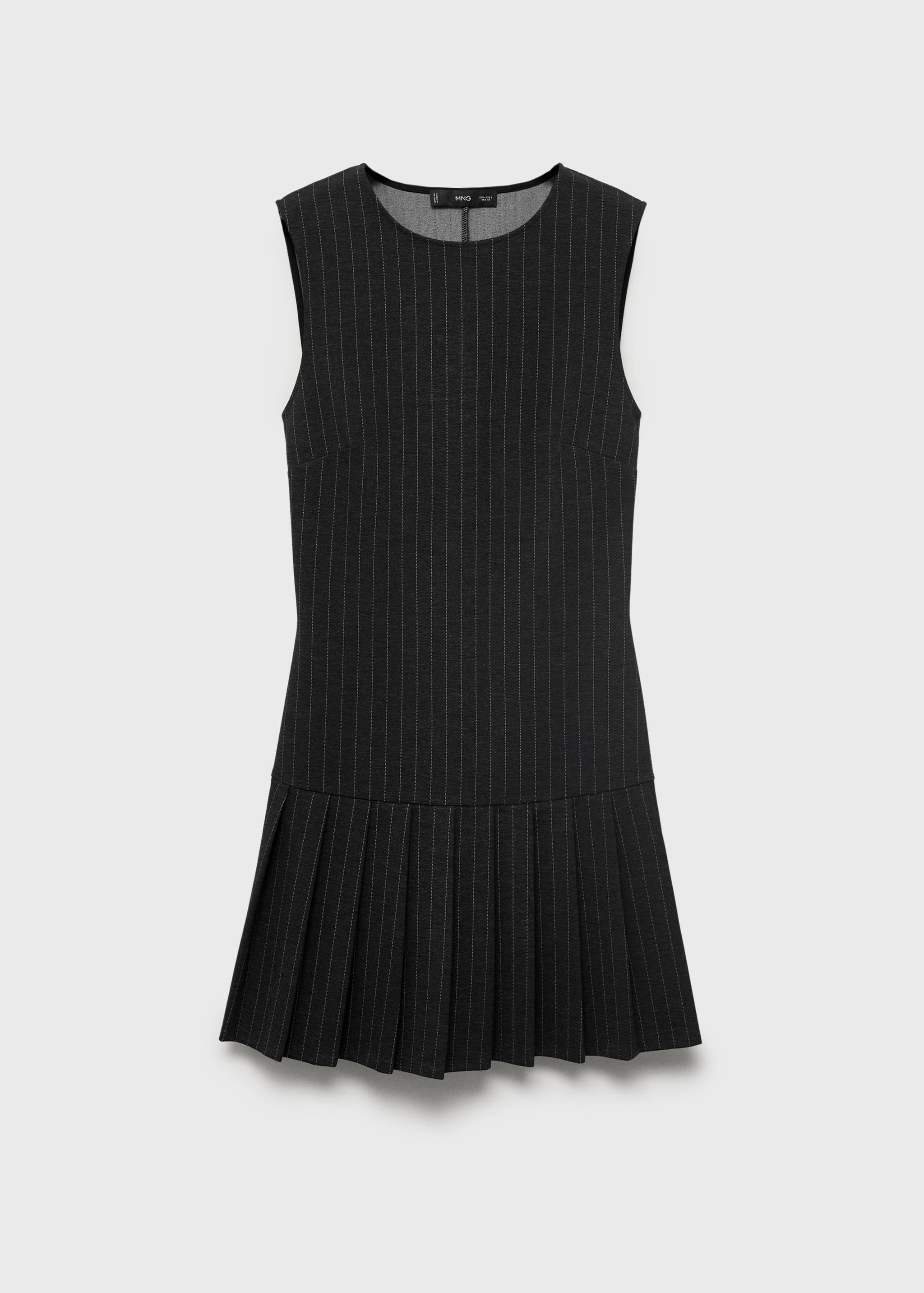 Fitted pleated dress - Article without model