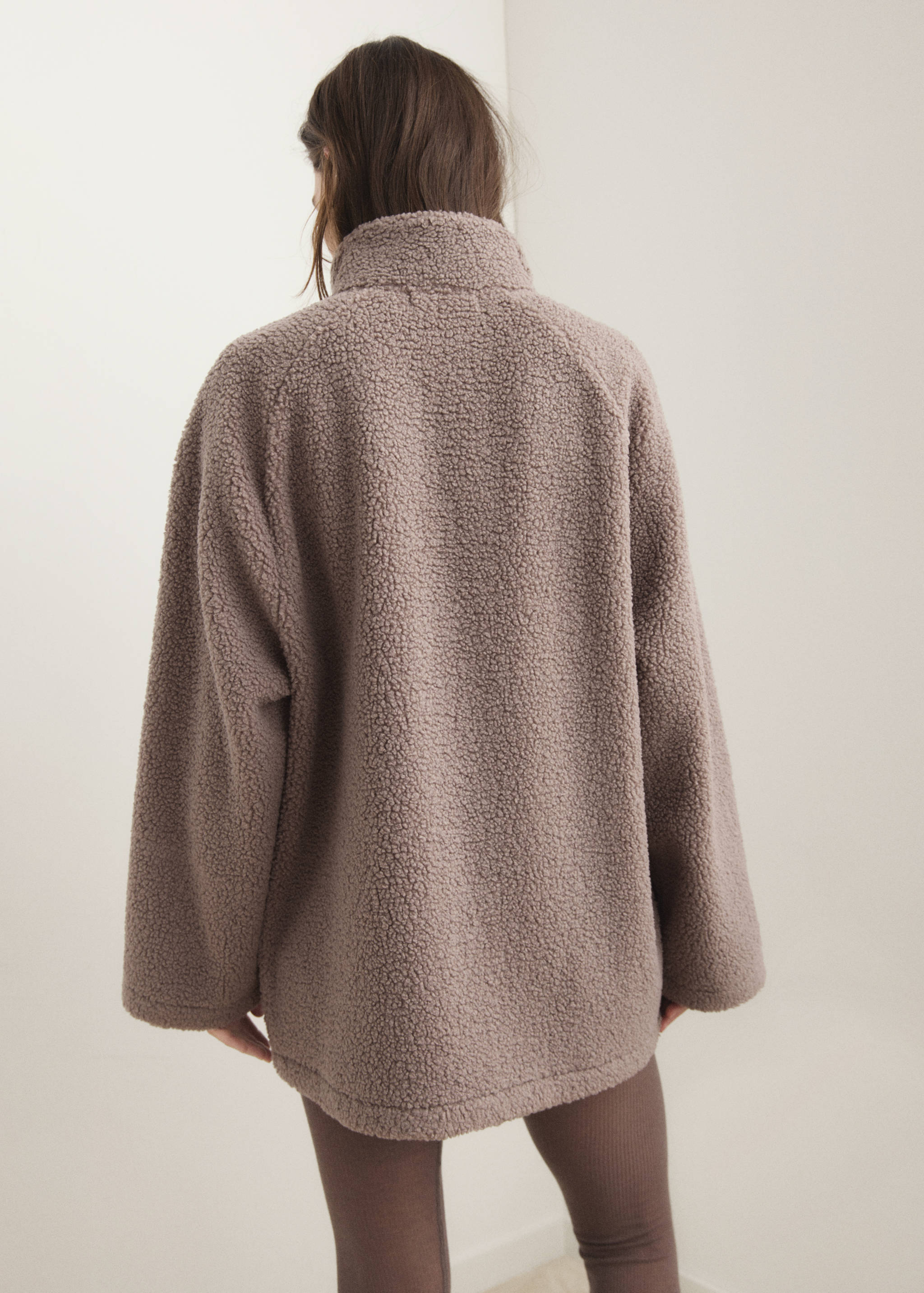 Sherpa buttoned cardigan - Reverse of the article