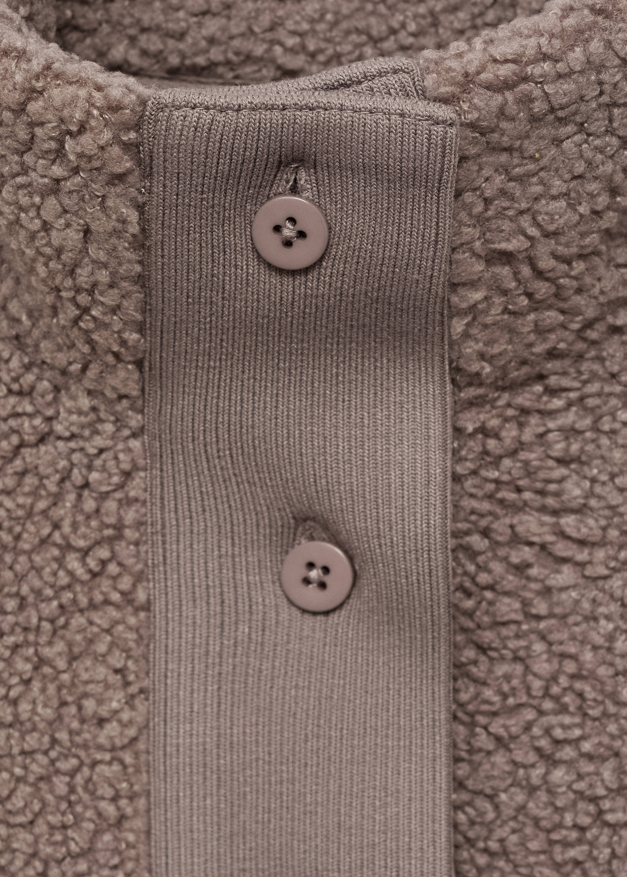Sherpa buttoned cardigan - Details of the article 8
