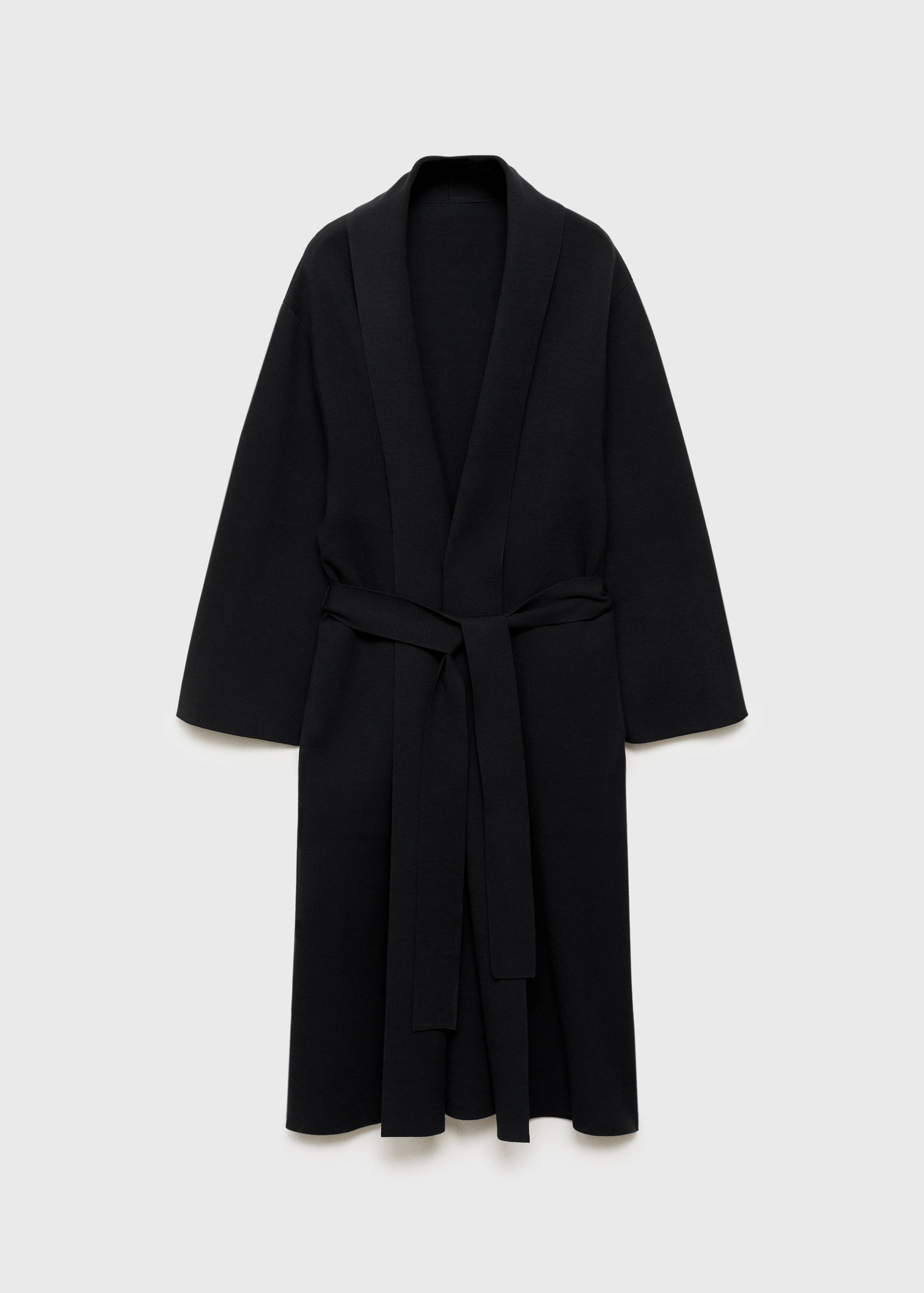 Long milano cardigan with stitching detail - Article without model