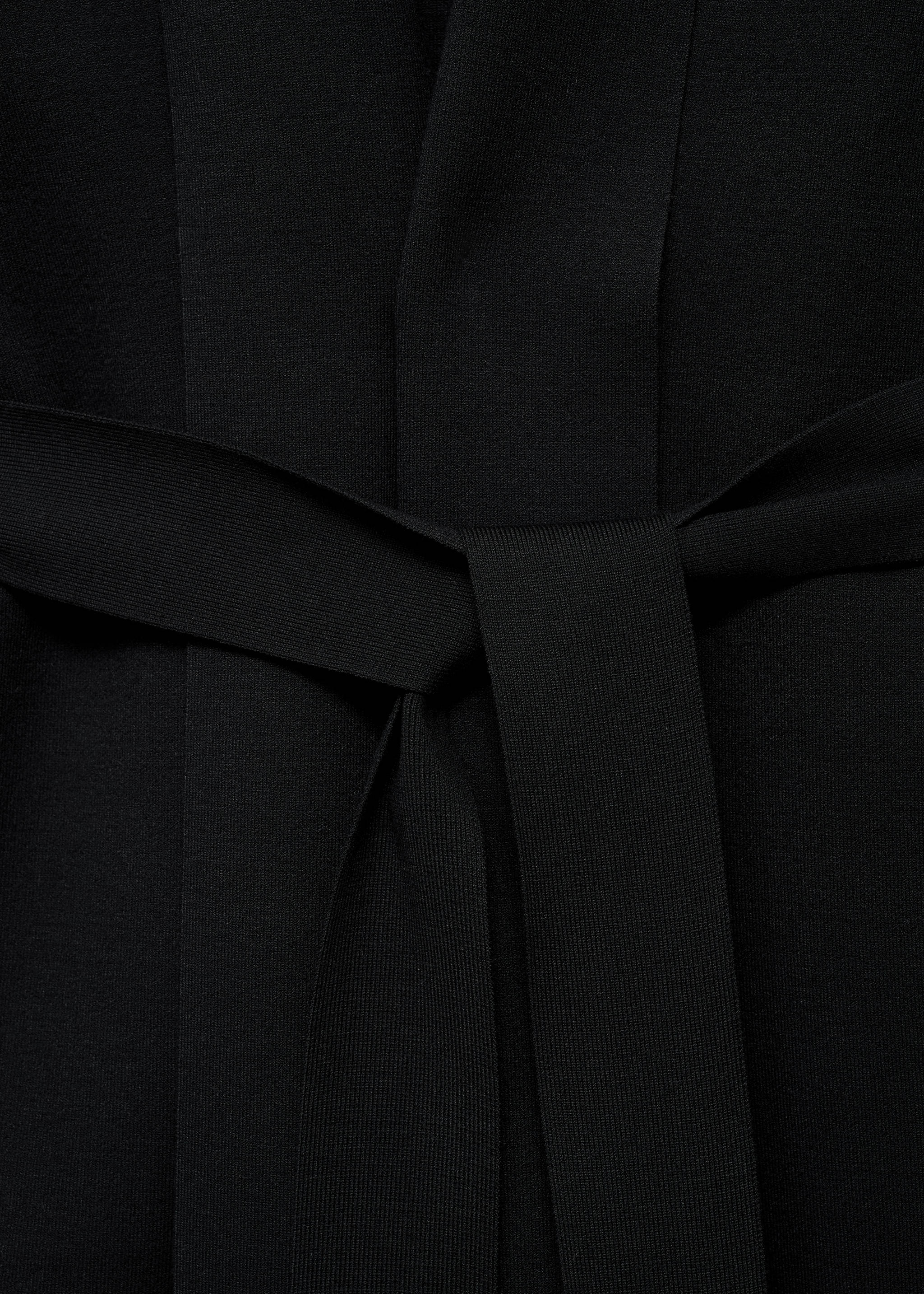 Long milano cardigan with stitching detail - Details of the article 0