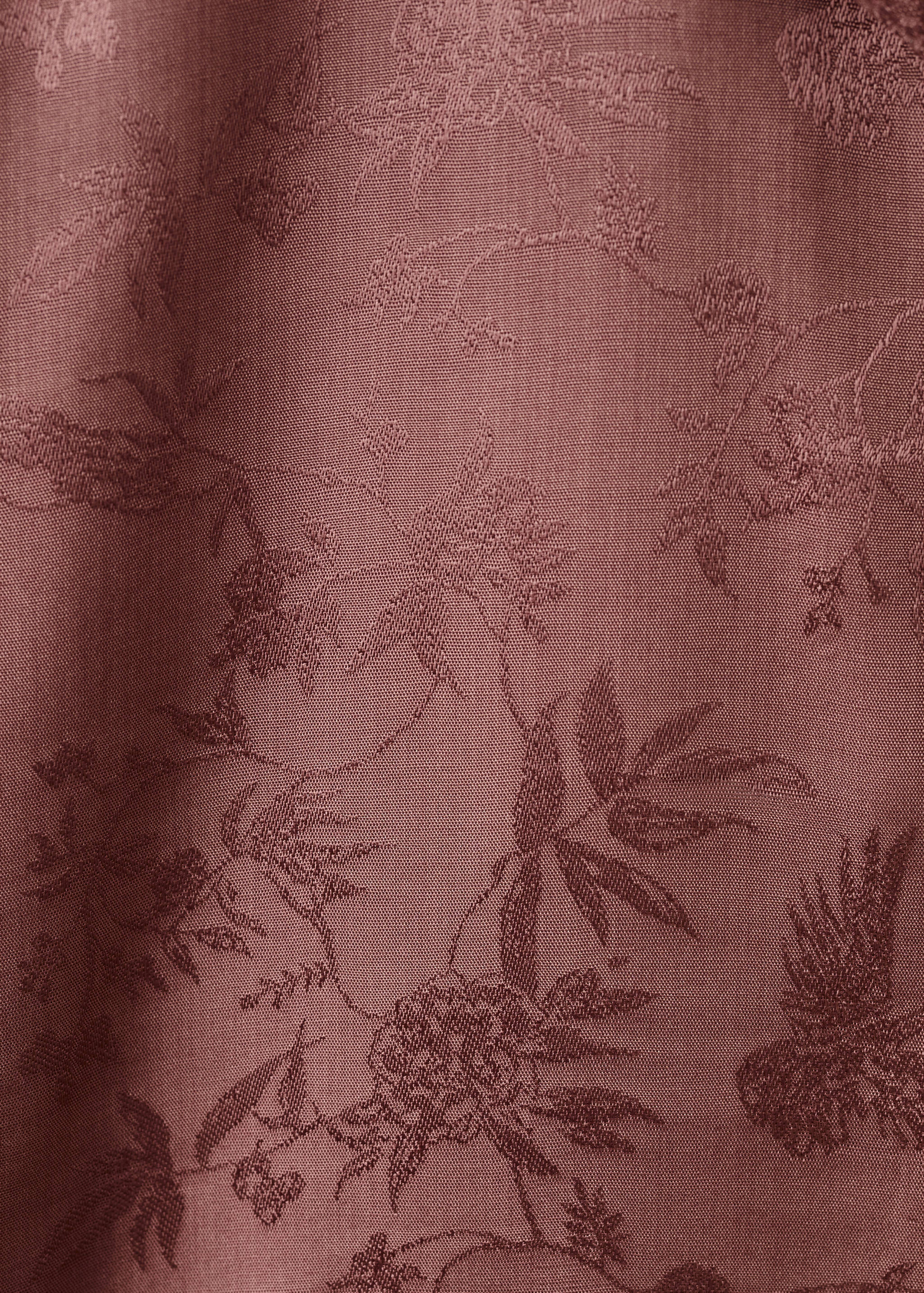 Pyjamasskjorta i jaquardsilke - Detaljer om artikeln 0