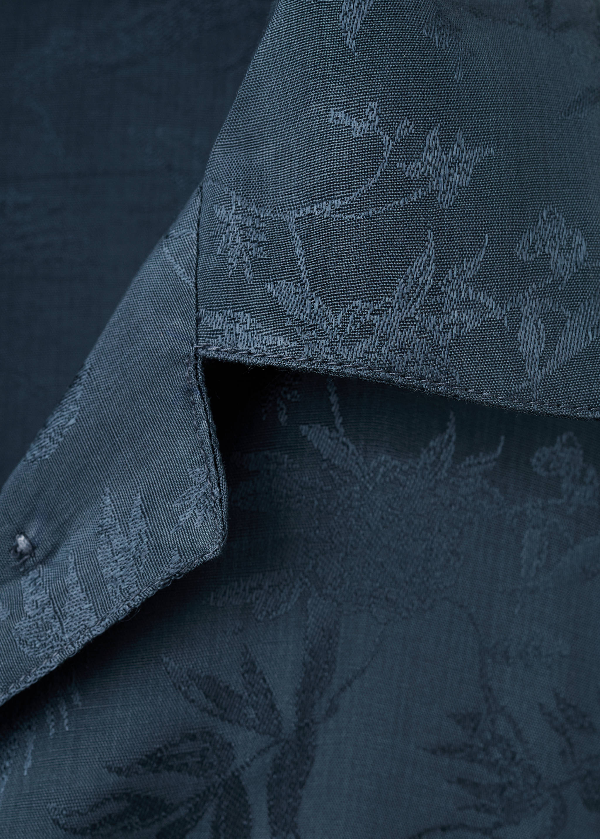 Pyjamasskjorta i jaquardsilke - Detaljer om artikeln 8