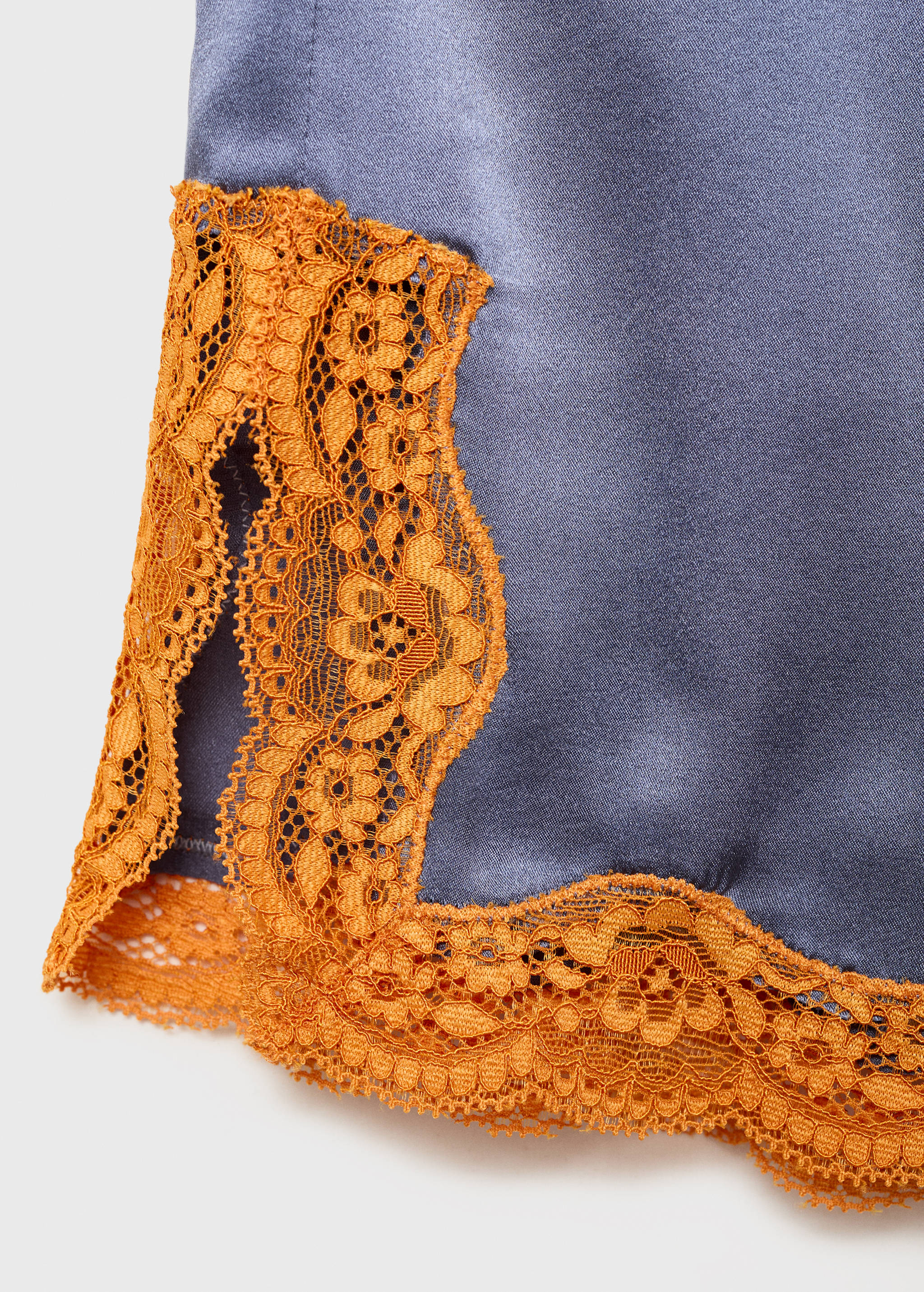 Short en soie et dentelle contrastée - Détail de l'article 8