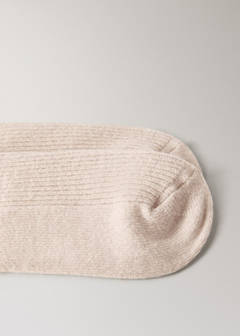 Ribbed socks — Ecru 3