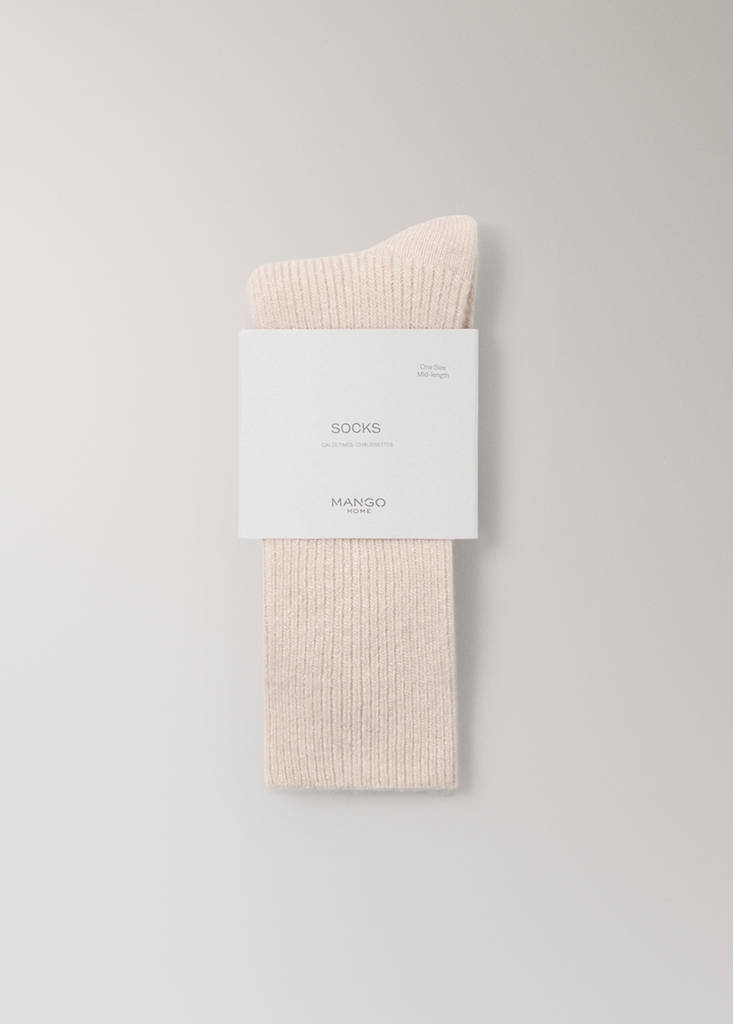 SOCKS CANALE — Ecru