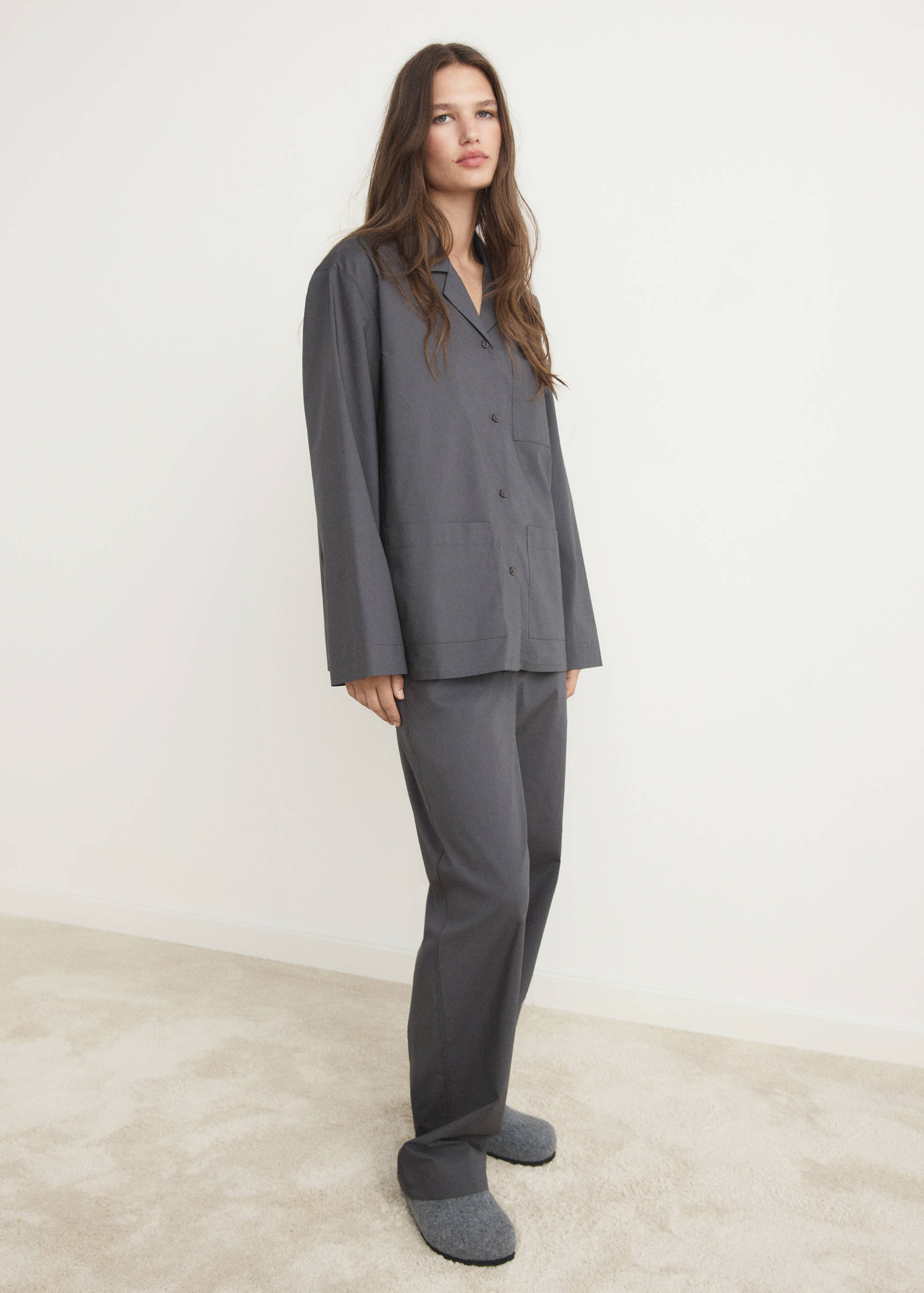 Poplin pyjama shirt - General plane