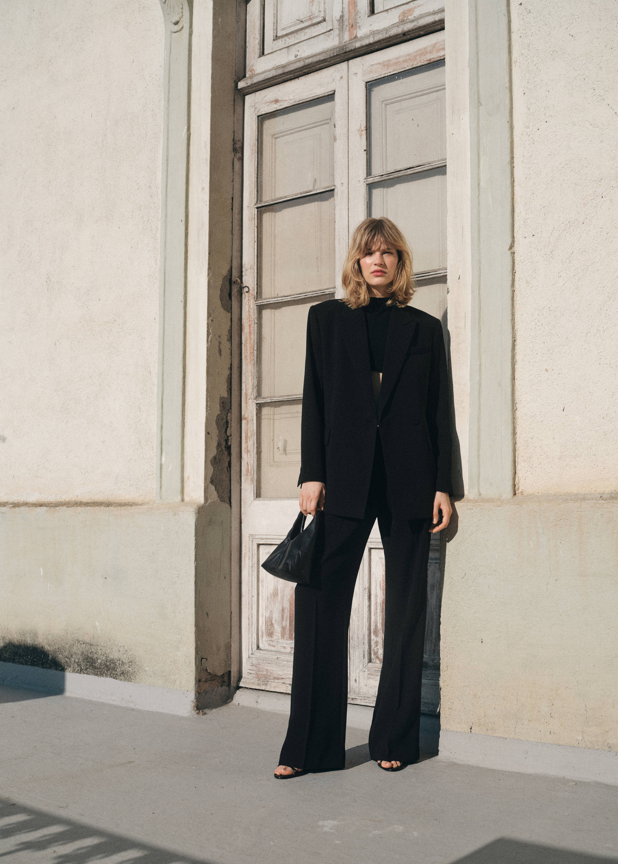 Double-breasted suit blazer - General plane