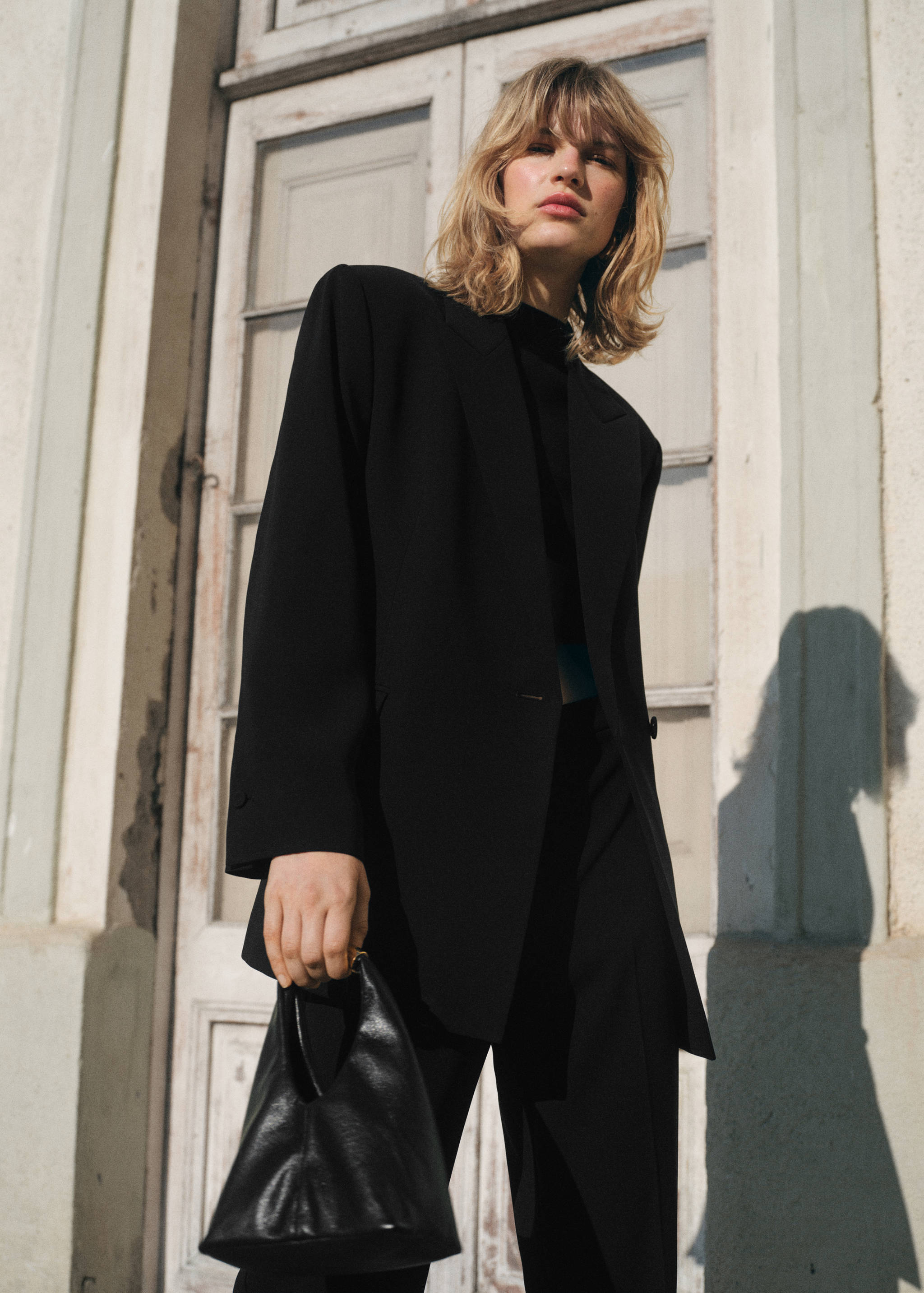 Double-breasted suit blazer - Medium plane