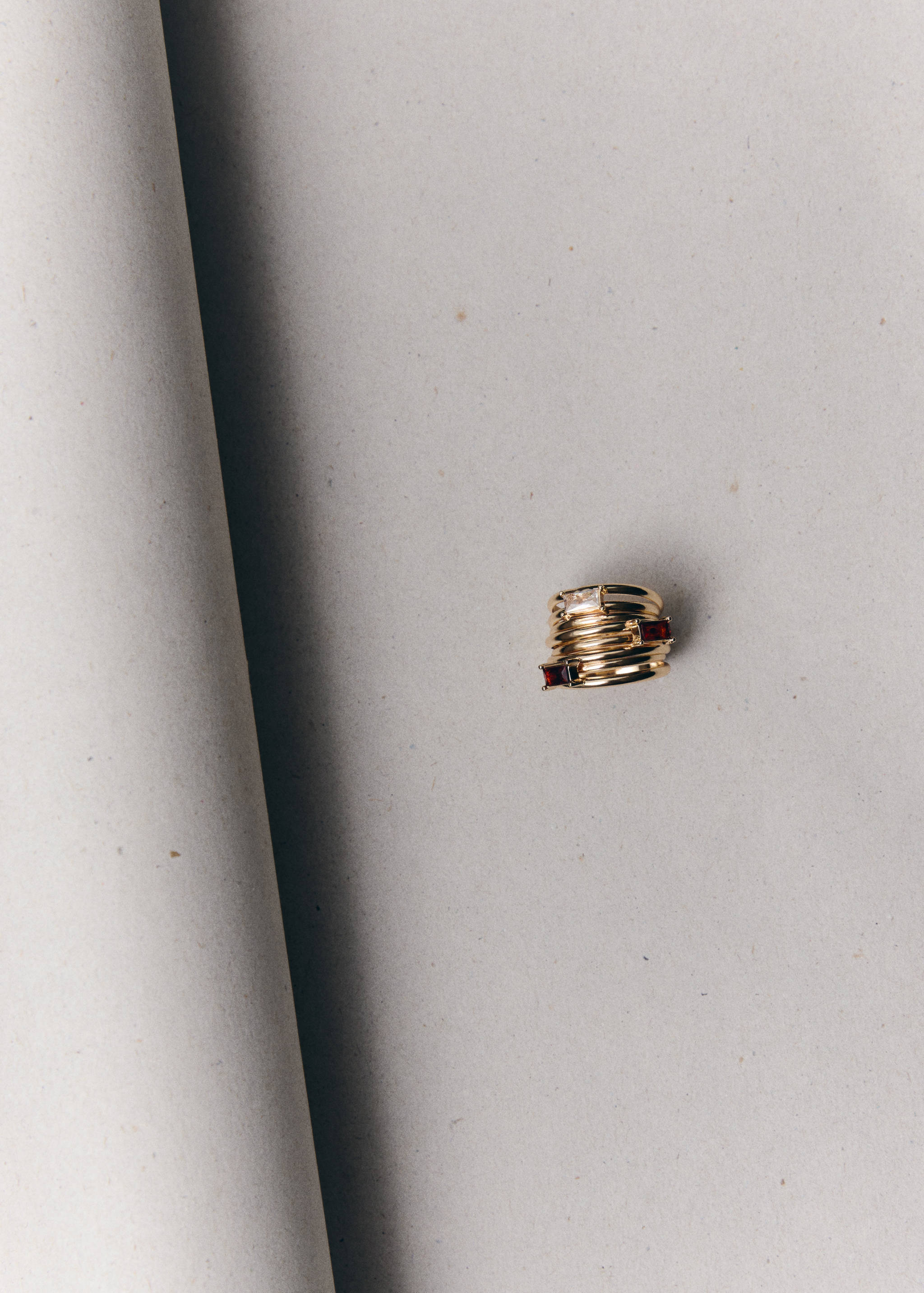 Mixed crystal ring - General plane