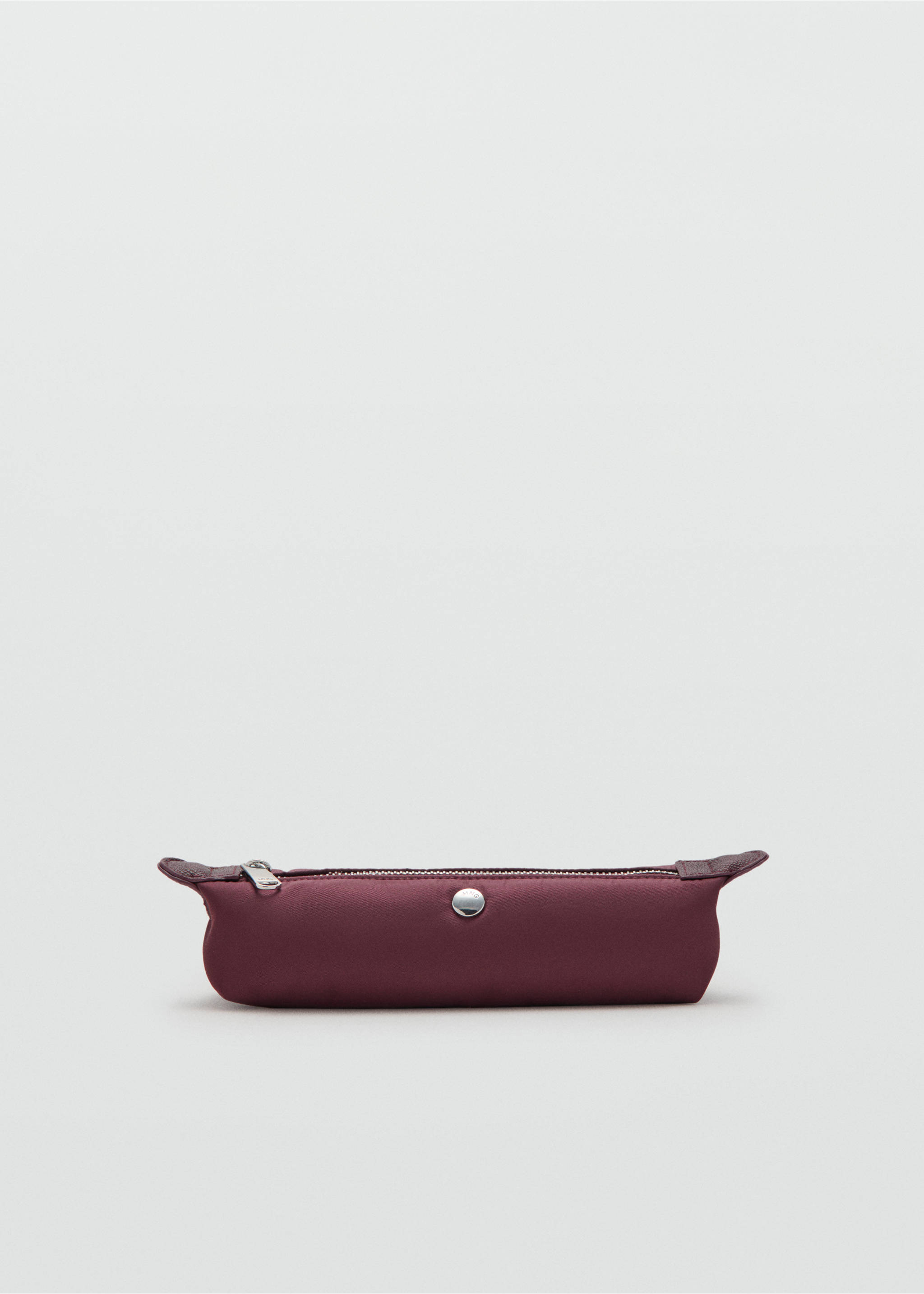 Nylon case with zip - Article without model, Burgundy. Ref: 17094122-00.