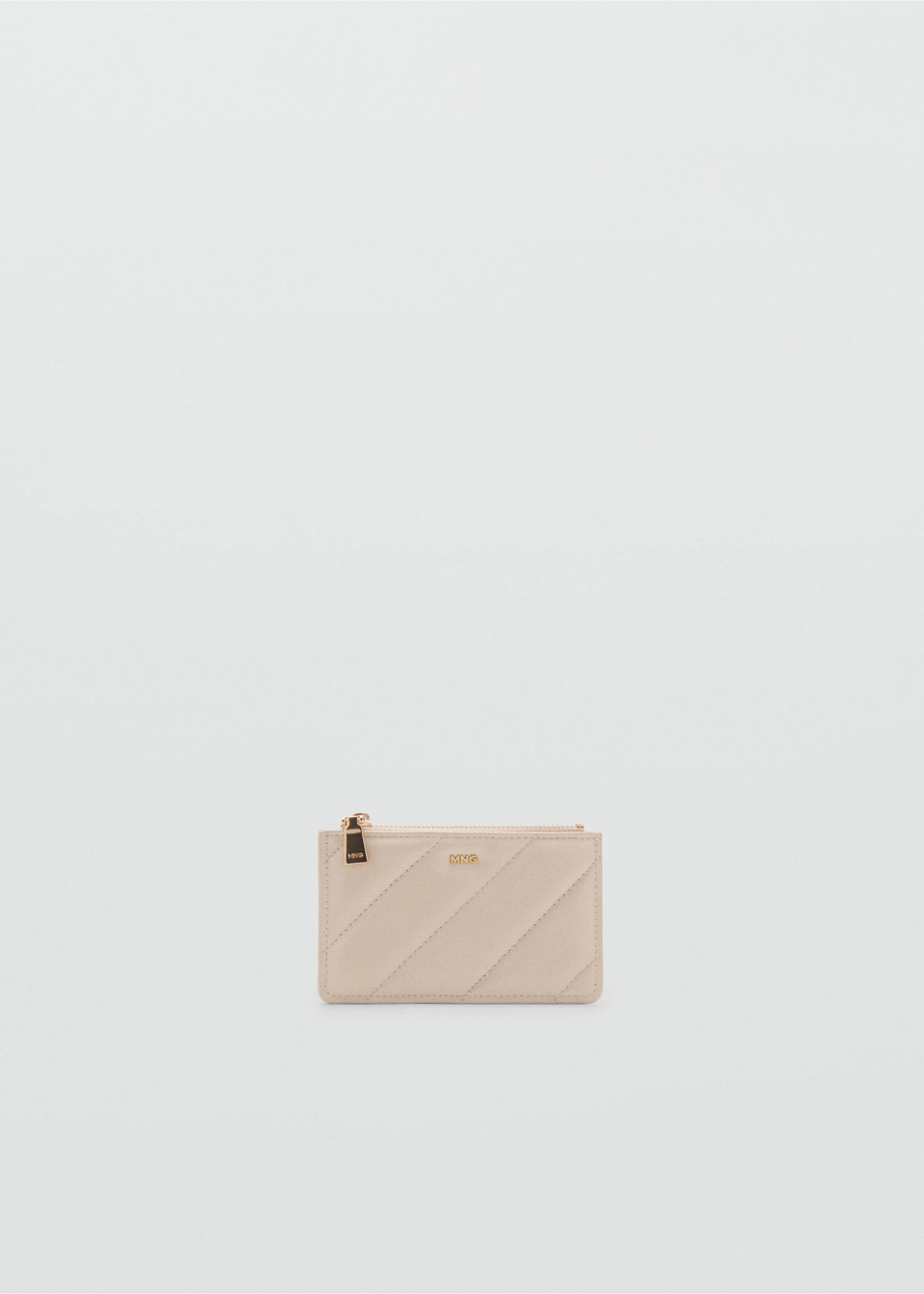 Small quilted wallet - Article without model, Off White. Ref: 17094124-00.