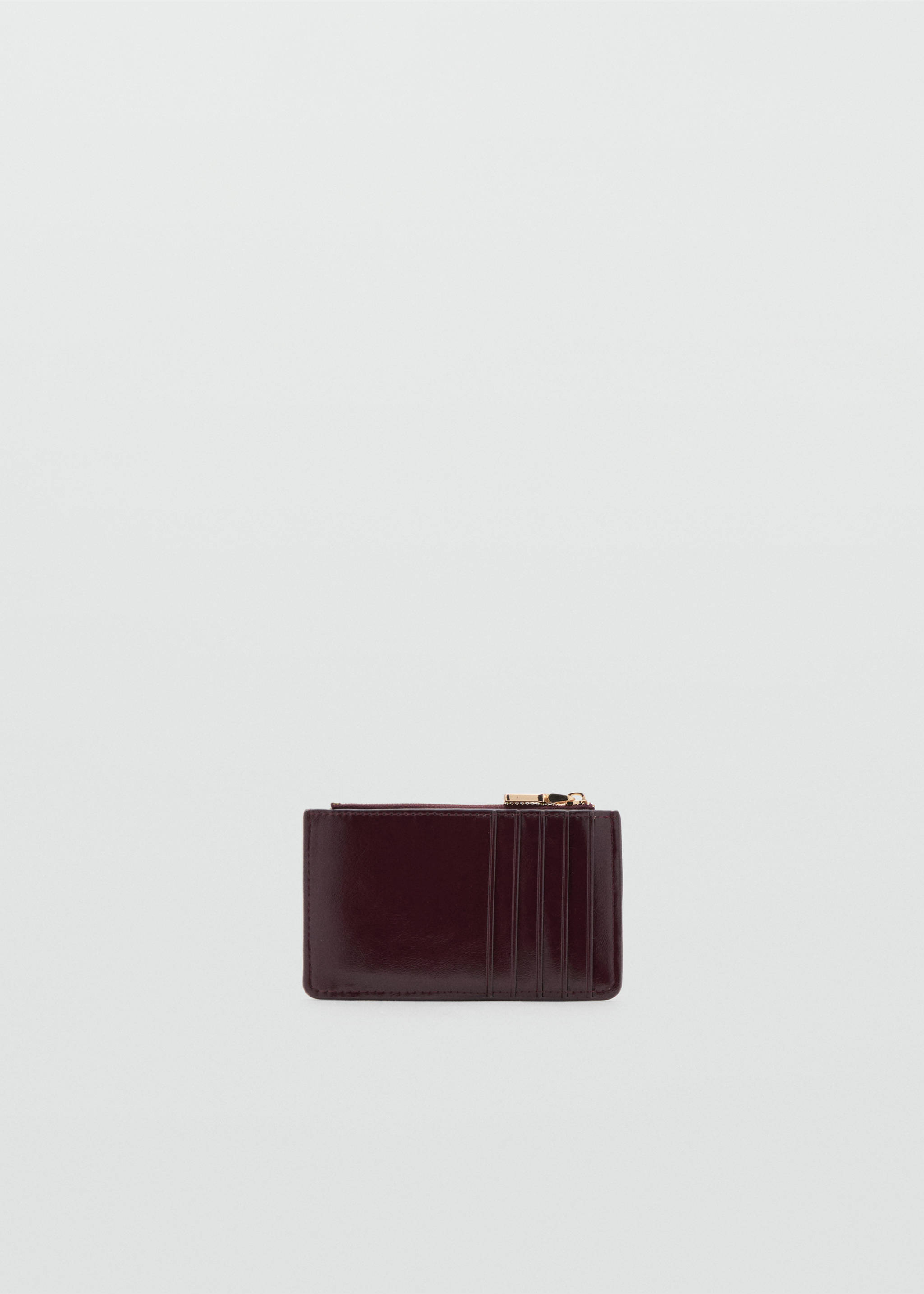 Small quilted wallet - Medium plane, Burgundy. Ref: 17094124-00.