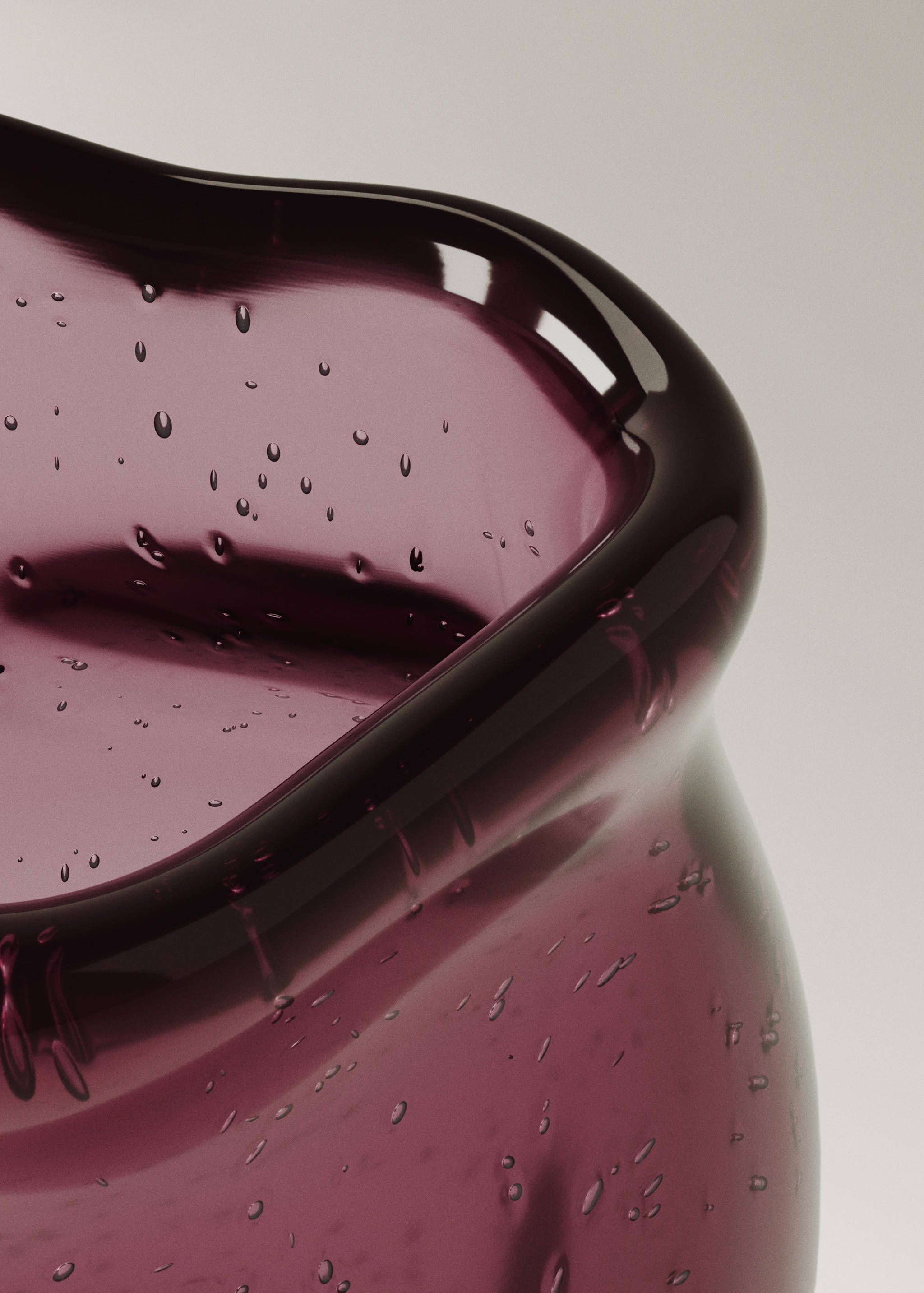 Irregular glass vase - Details of the article 2