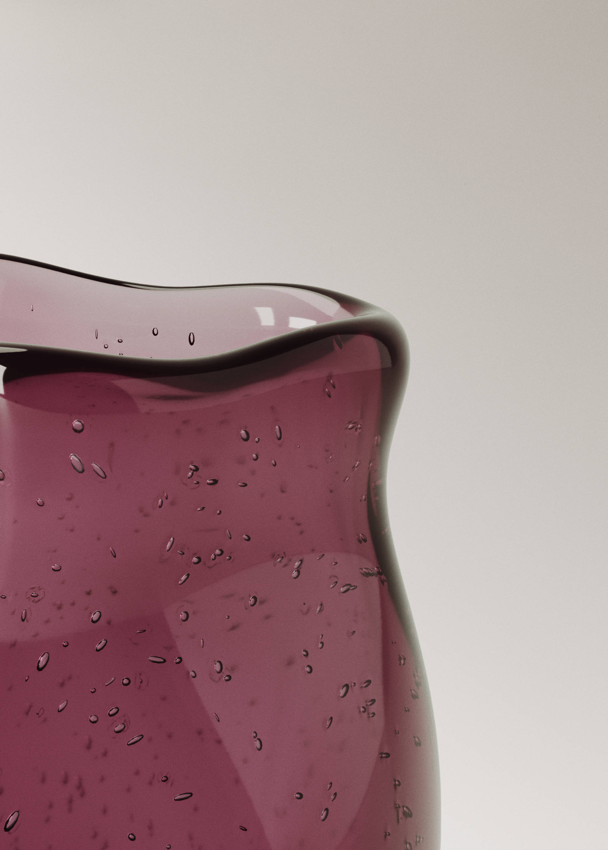 Irregular glass vase - Details of the article 3