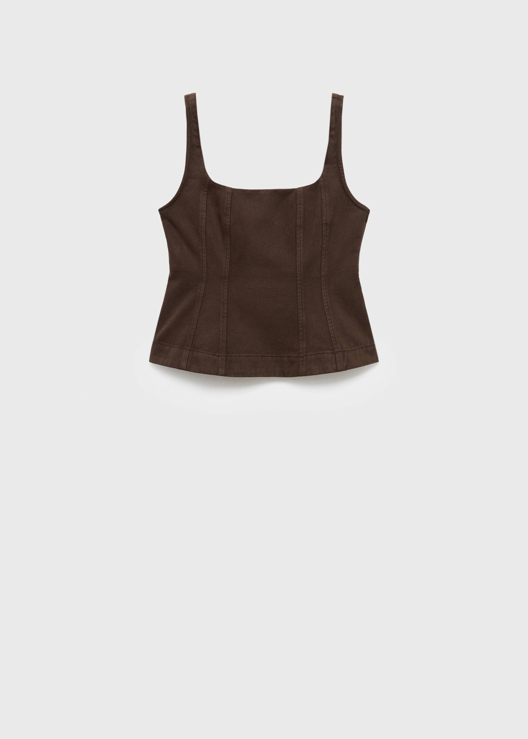 Flared denim top - Article without model