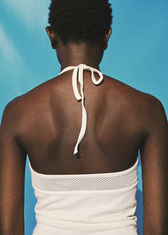 Top with perforated neckline — Off White 3