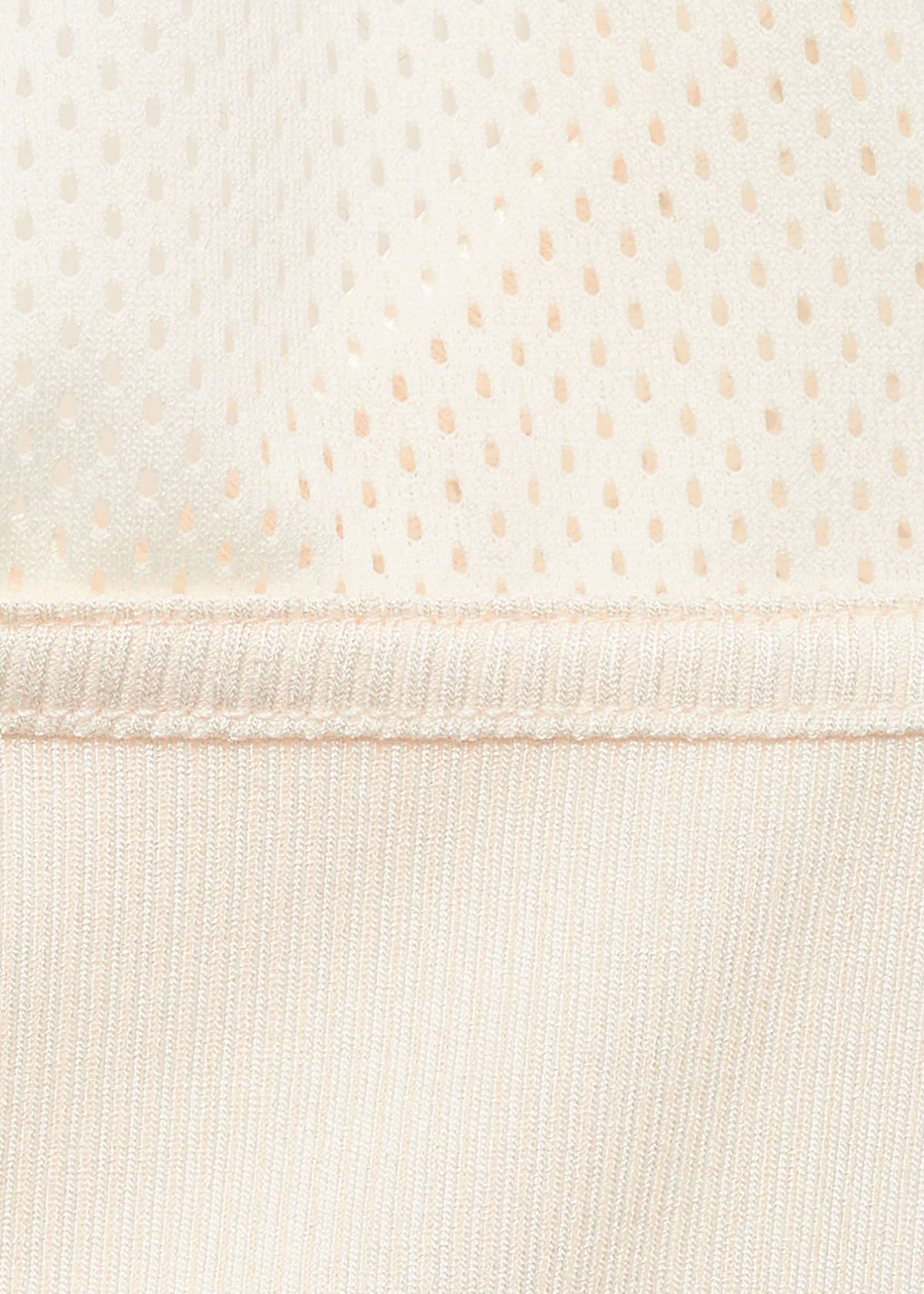 Top with perforated neckline — Off White