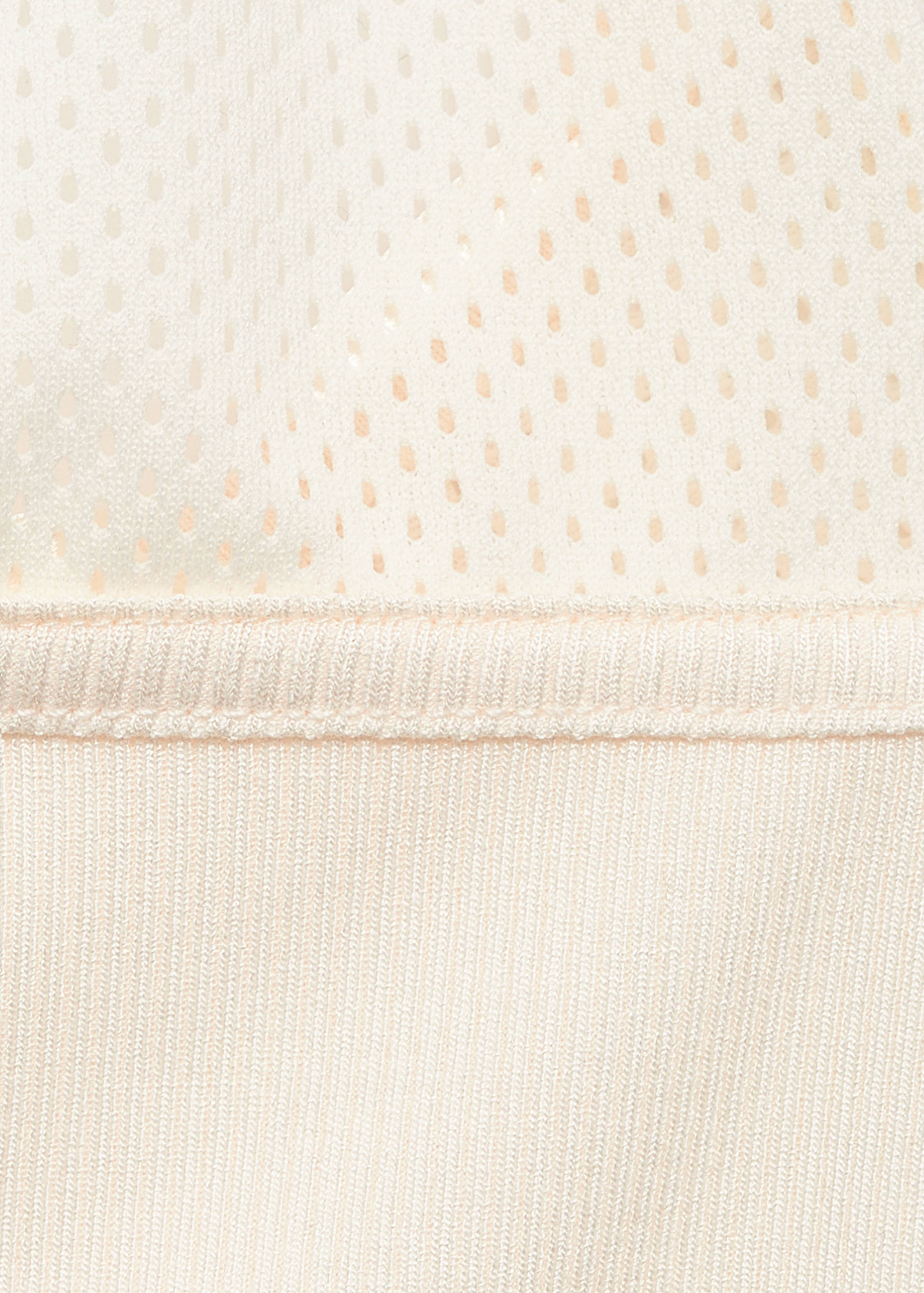 Top with perforated neckline - Details of the article 8