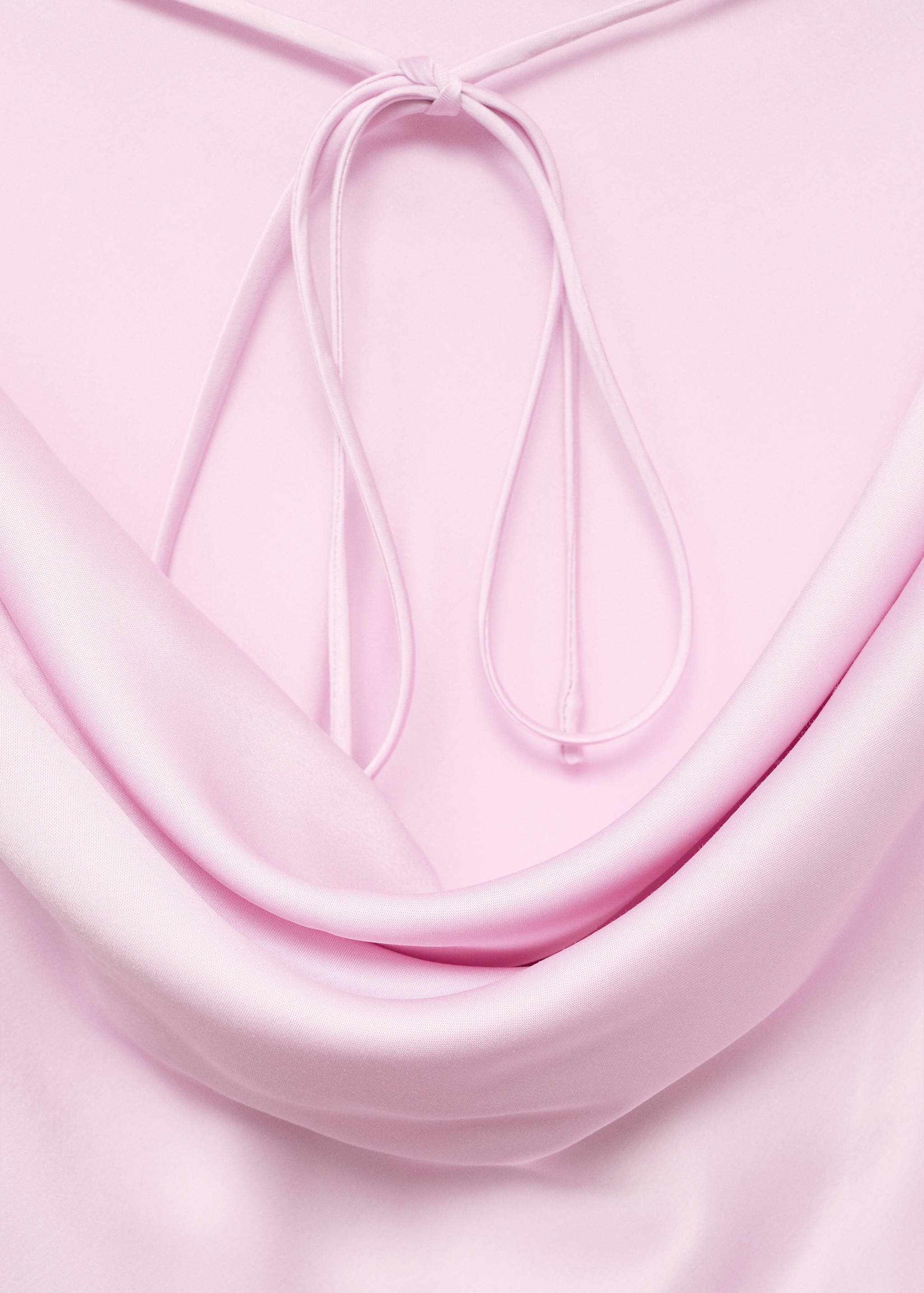 Satin blouse with draped back - Details of the article 8