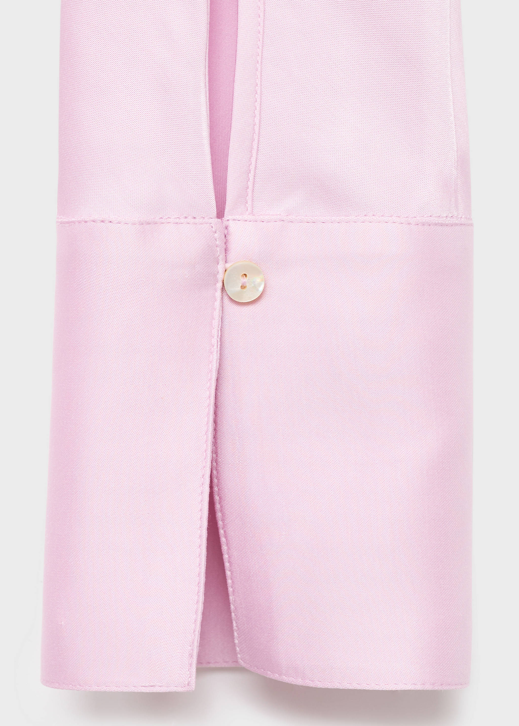 Satin blouse with draped back - Details of the article 0