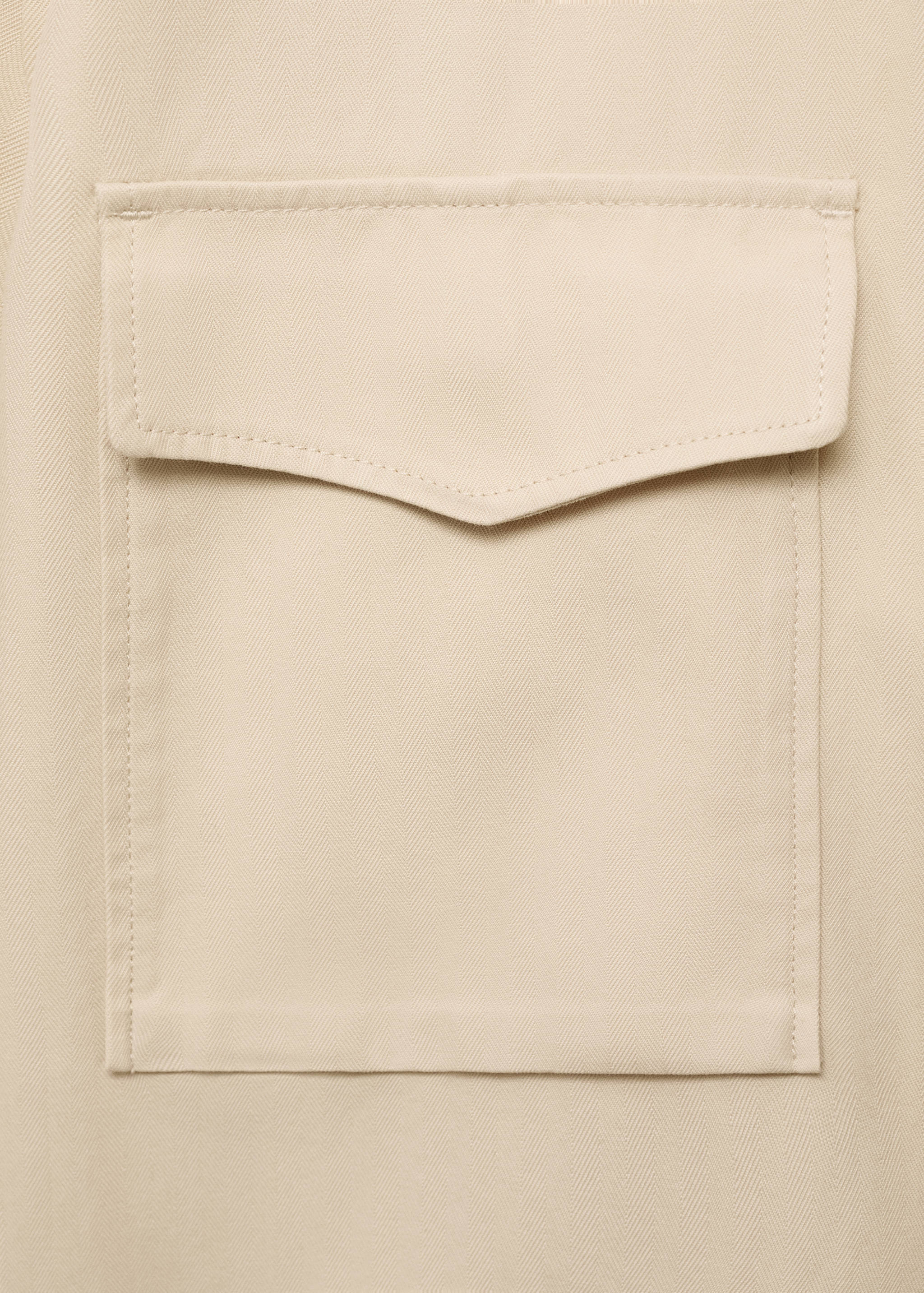 Lyocell cotton jacket with pockets - Details of the article 0
