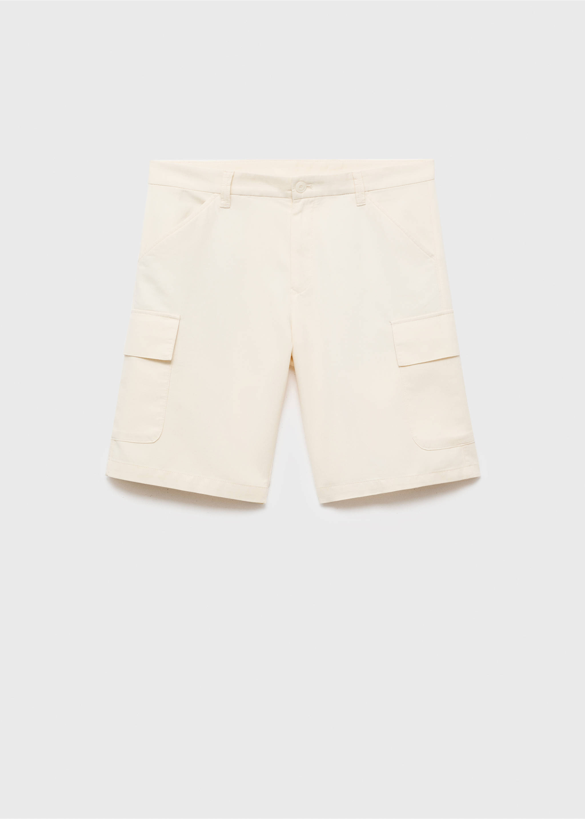 Bermudas algodón lyocell cargo - Artículo sin modelo, Crudo. Ref: 17094404-00.