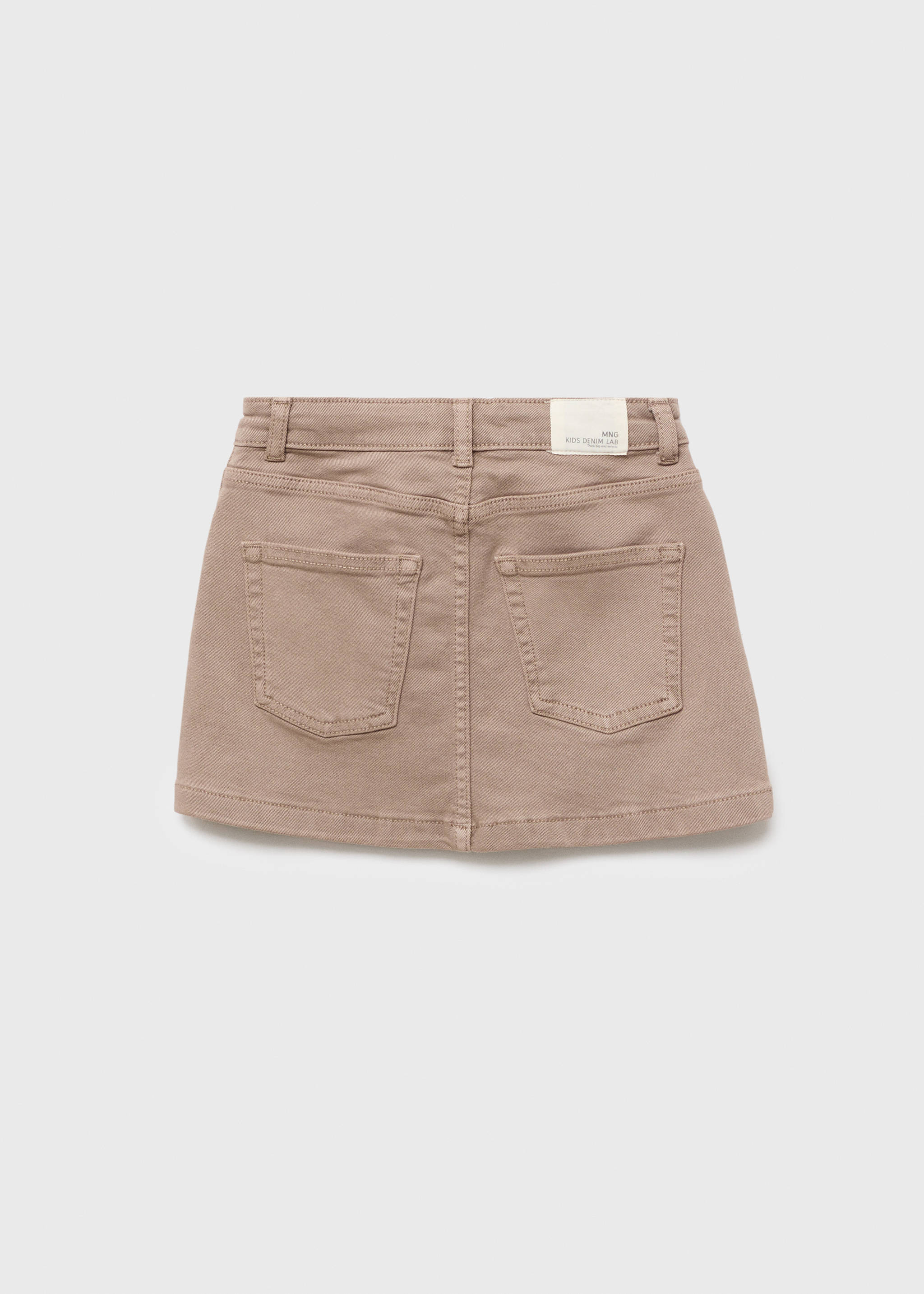 Denim cotton skirt - Reverse of the article