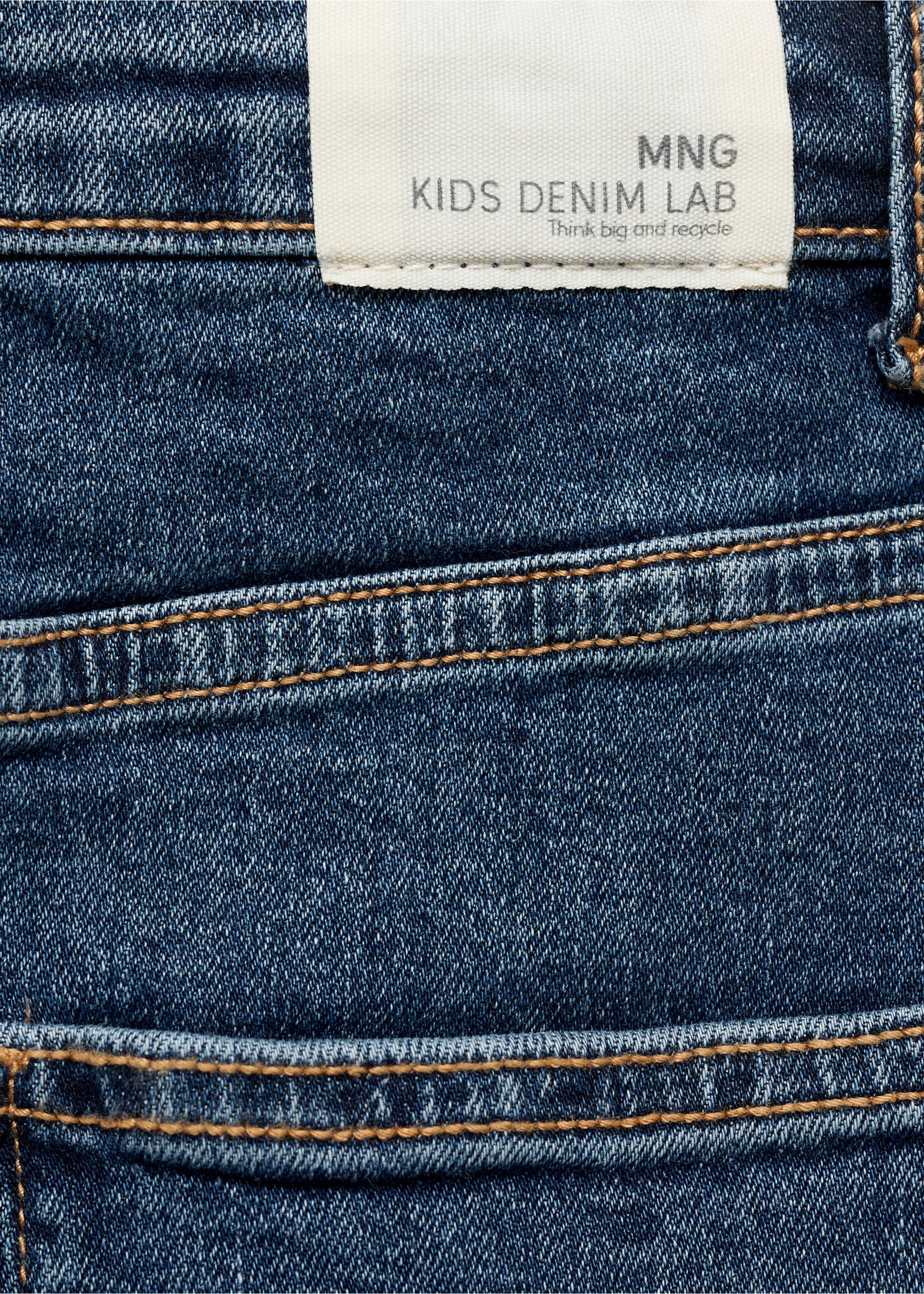 Falda denim algodón - Detalle del artículo 0, Azul oscuro. Ref: 17094406-00.