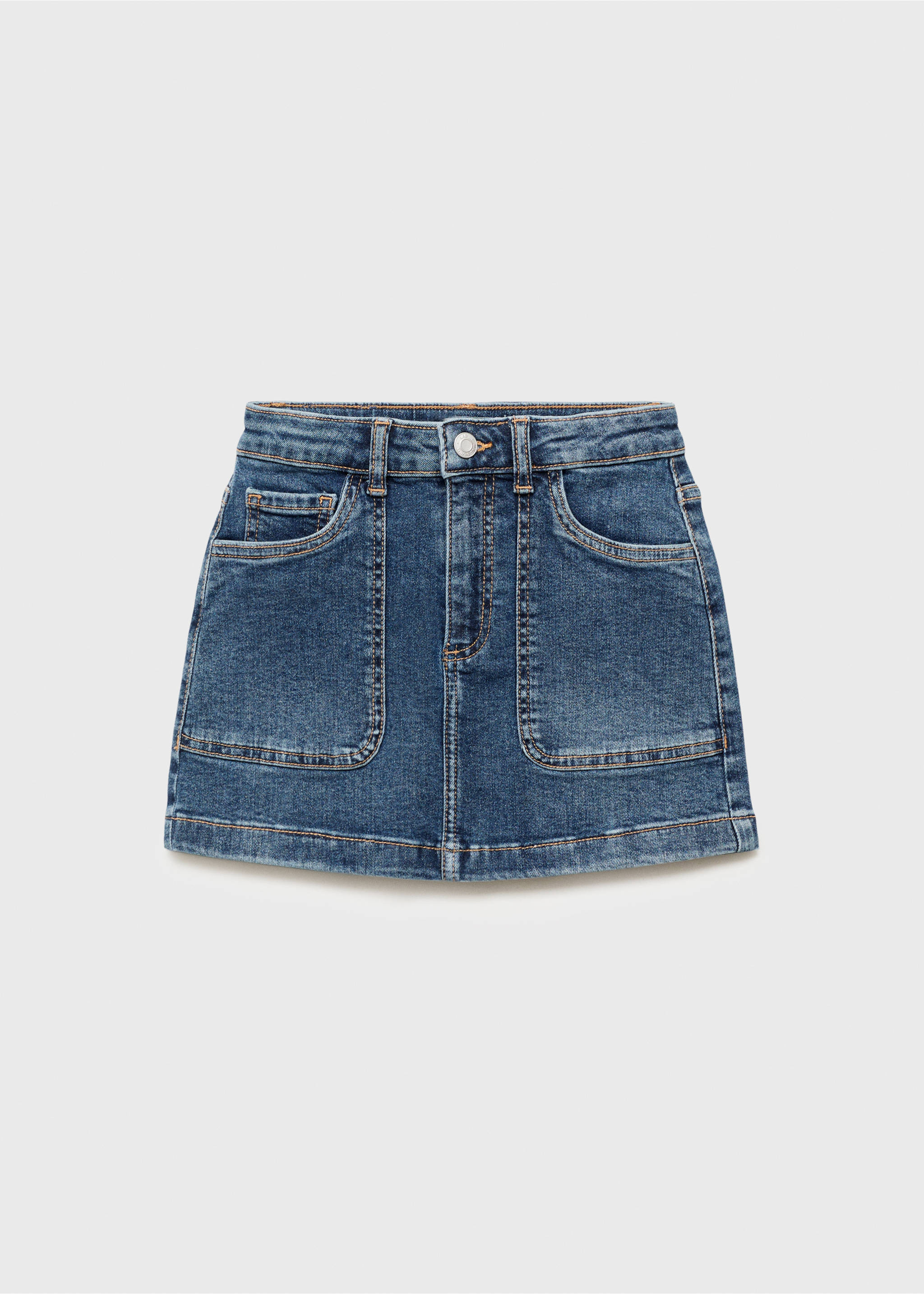 Falda denim algodón - Artículo sin modelo, Azul oscuro. Ref: 17094406-00.