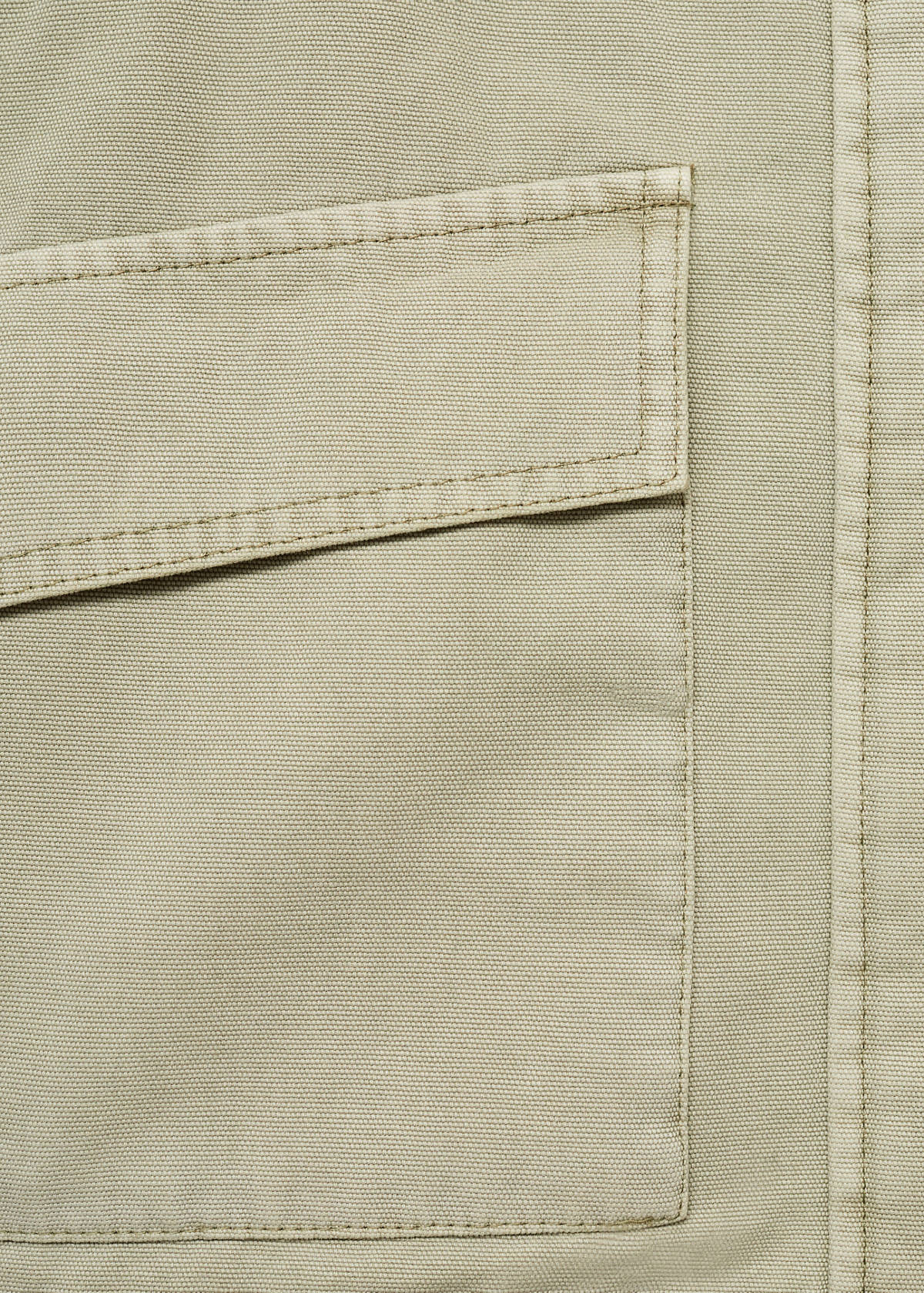 Denim jacket with contrast collar — Green