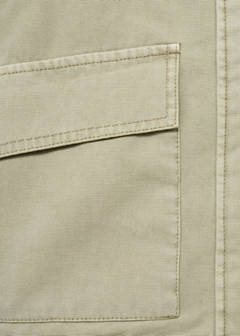 Denim jacket with contrast collar — Green 10