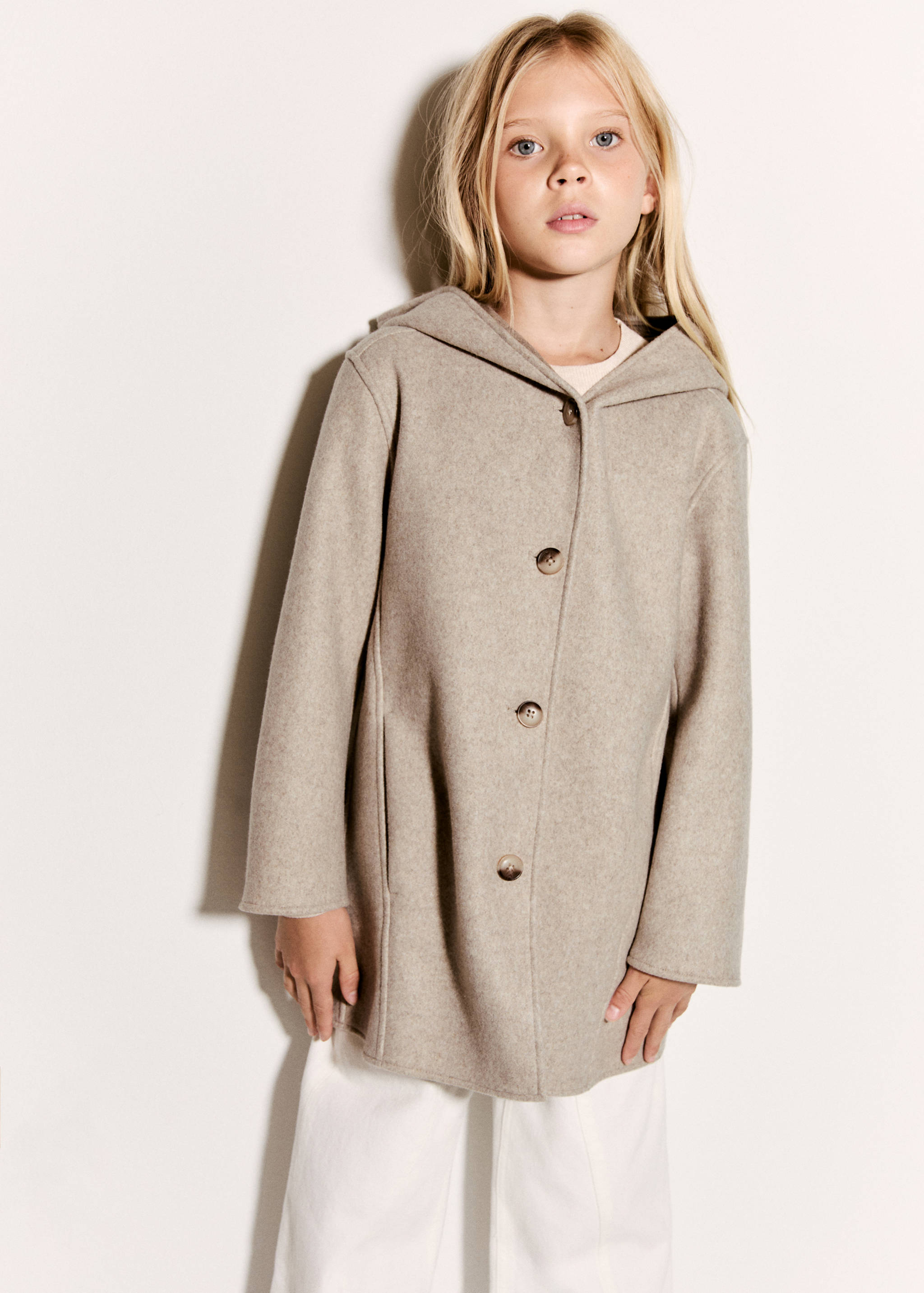Cloth coat with pockets - Medium plane
