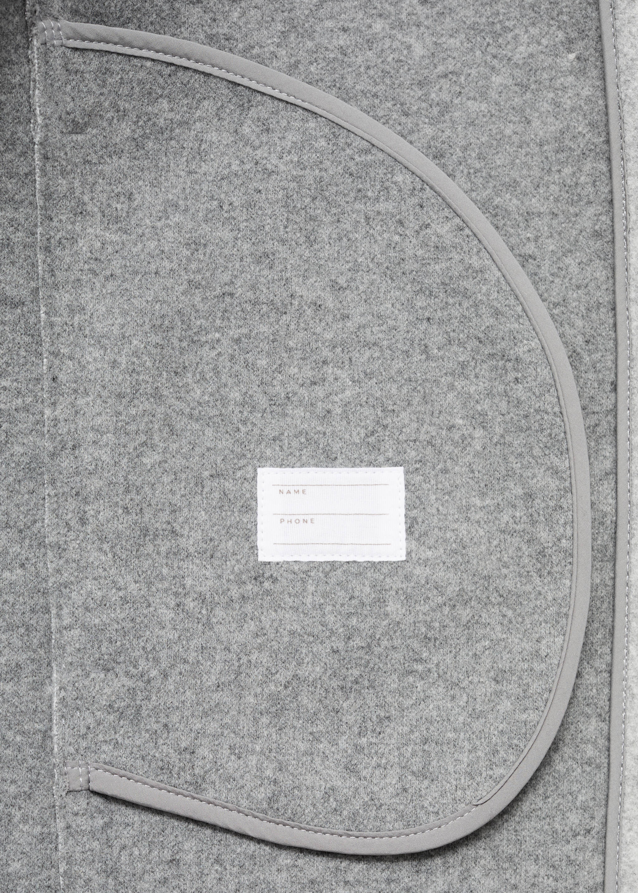 Cloth coat with pockets - Details of the article 0