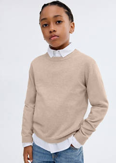 Essential cotton-blend sweater — Beige 4