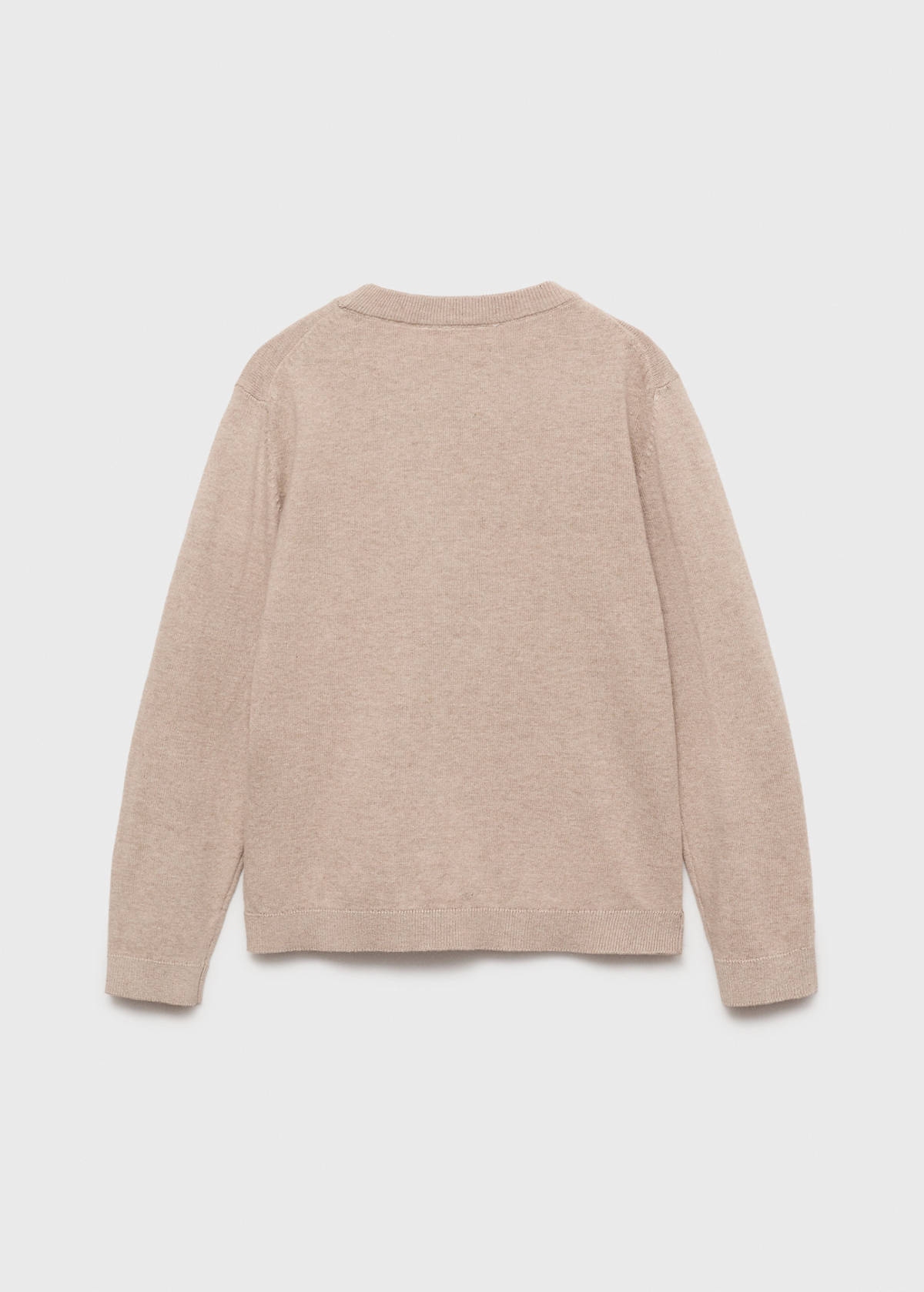 Essential cotton-blend sweater — Beige