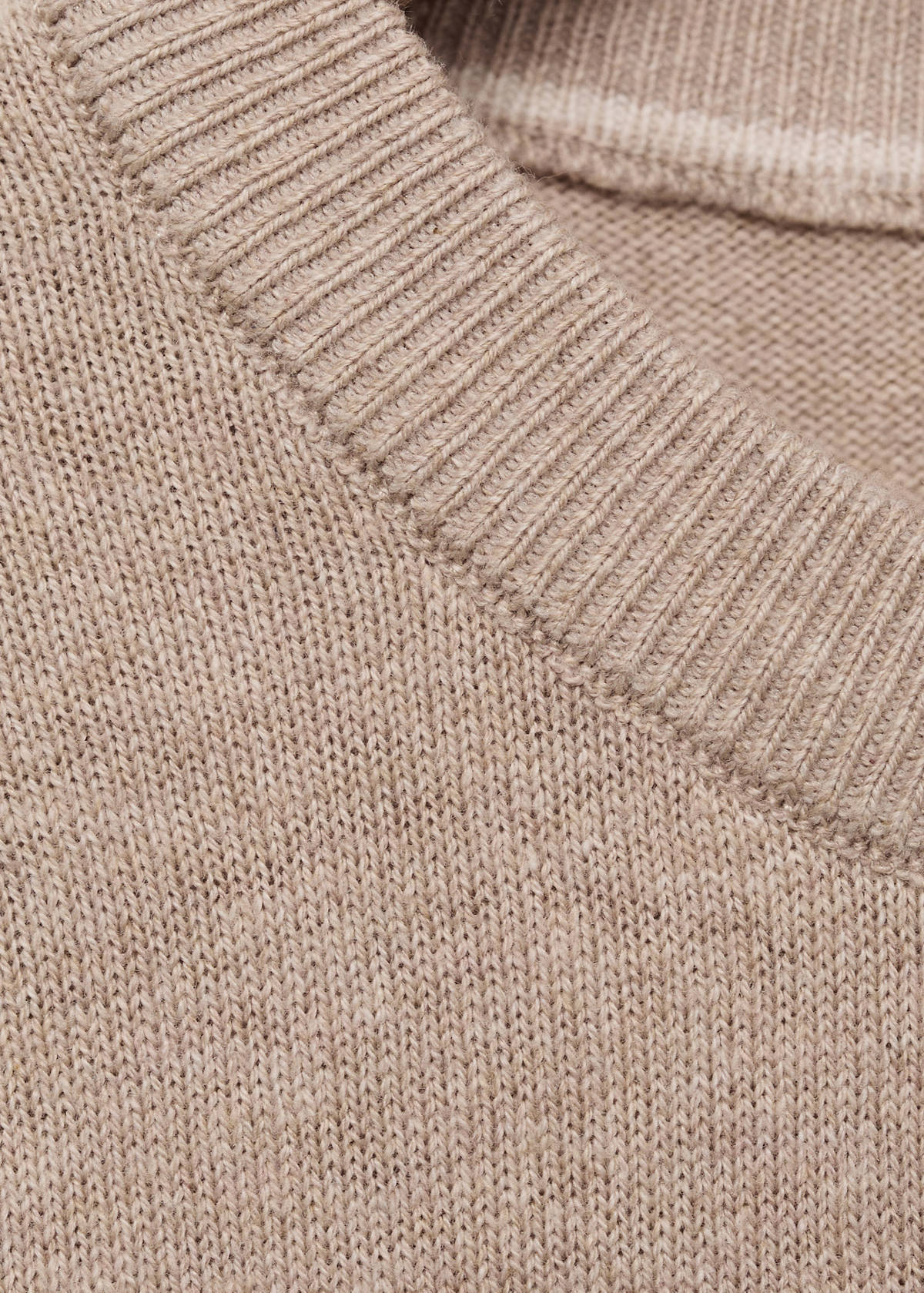 Essential cotton-blend sweater — Beige