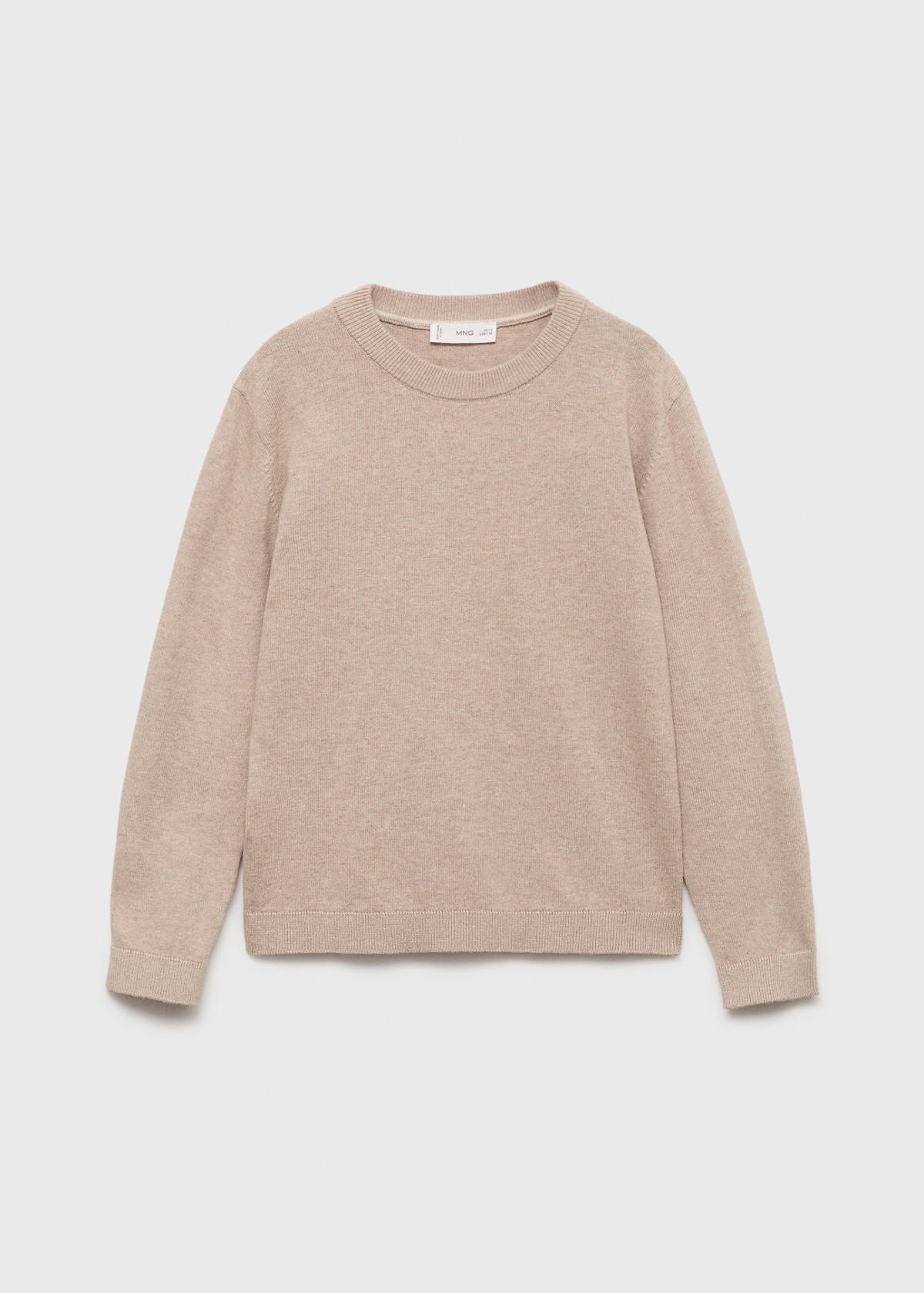 Essential cotton-blend sweater — Beige