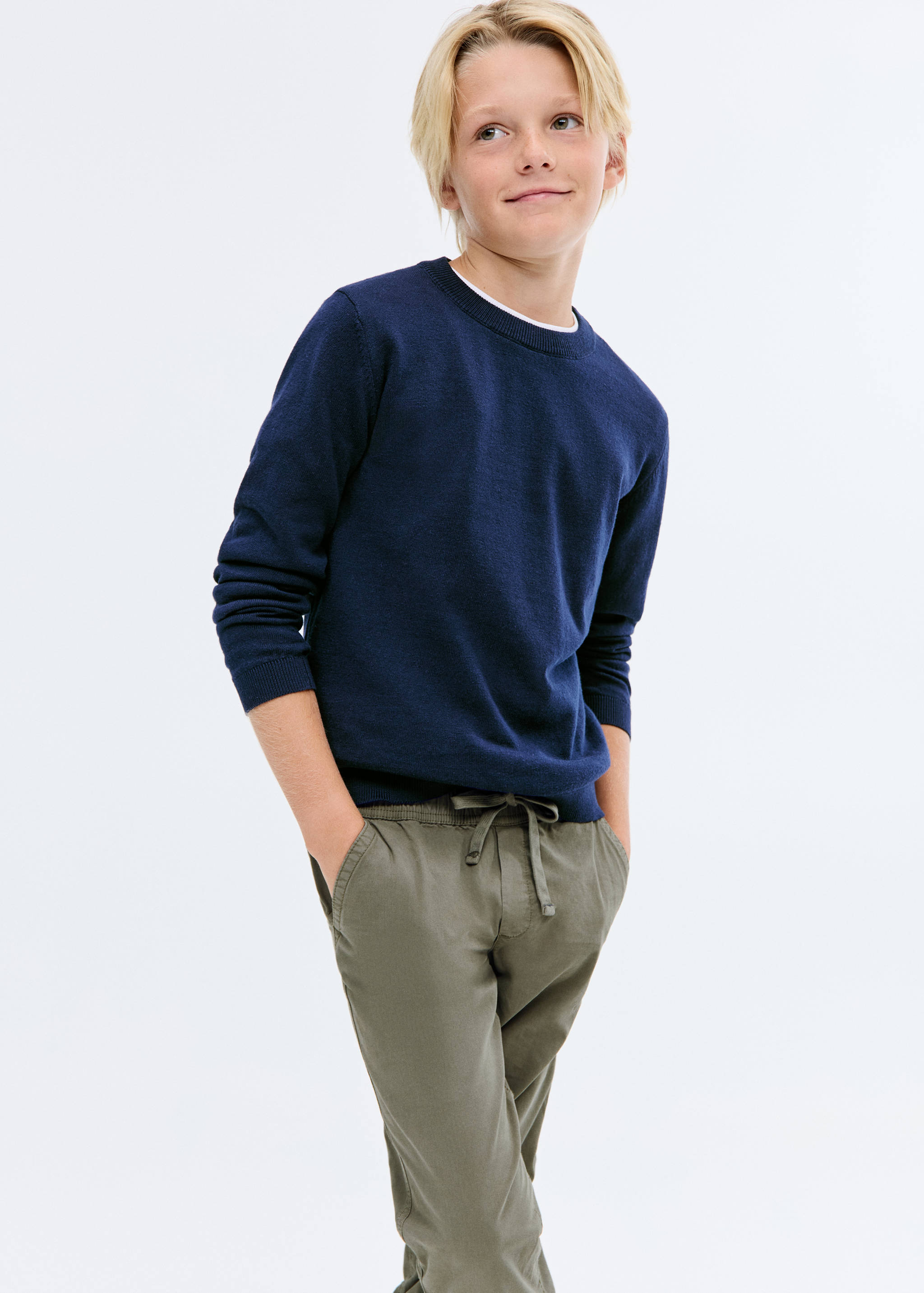 Essential cotton-blend sweater - Medium plane