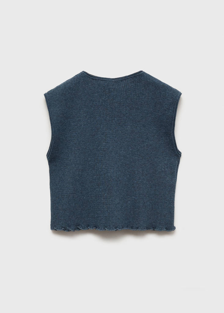 Ribbed jersey jacket — Indigo Blue