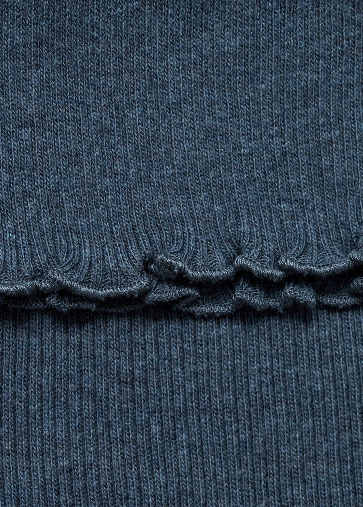 Ribbed jersey jacket — Indigo Blue