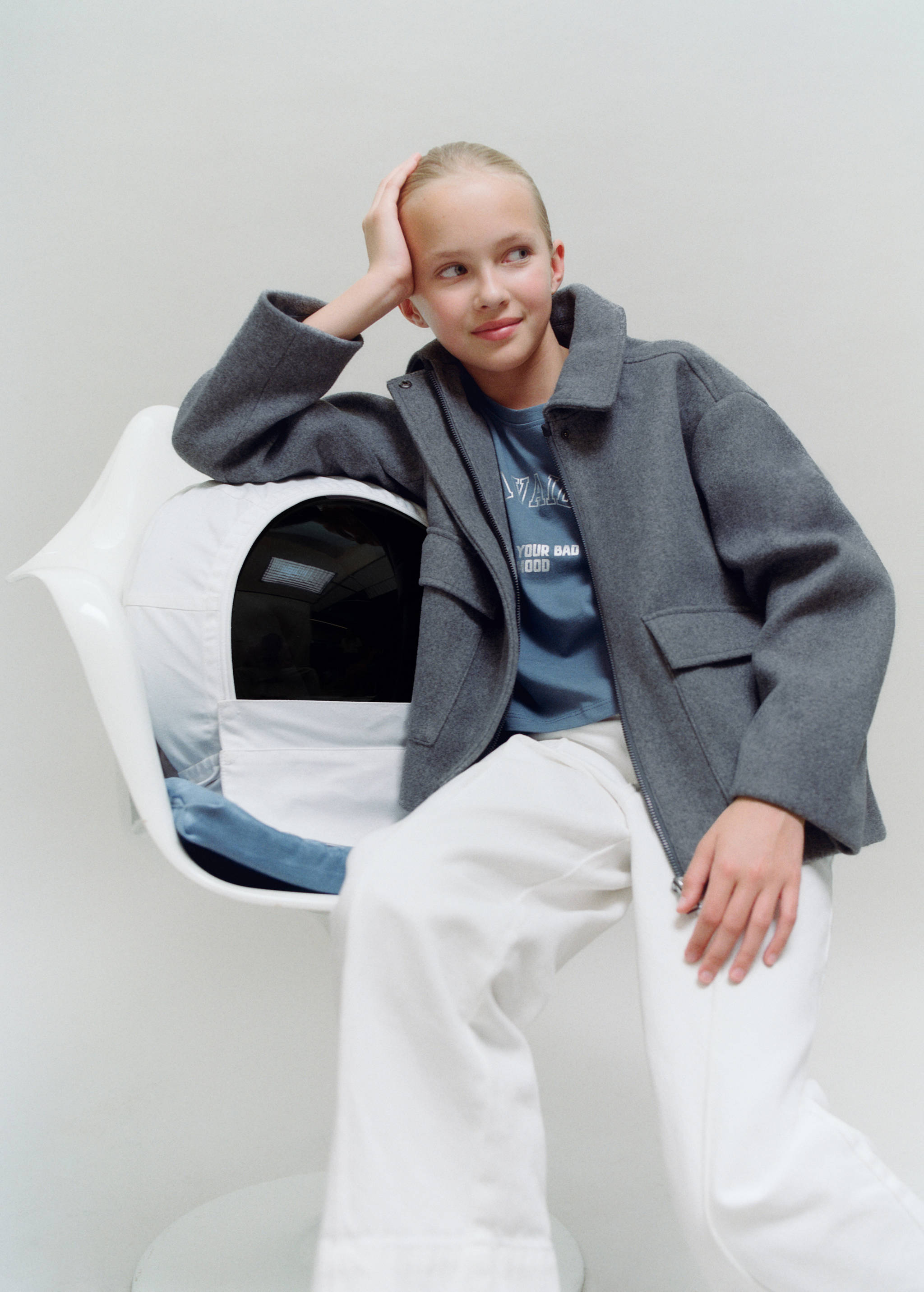 Παλτό ύφασμα κοντό - Λεπτομέρεια του προϊόντος 5