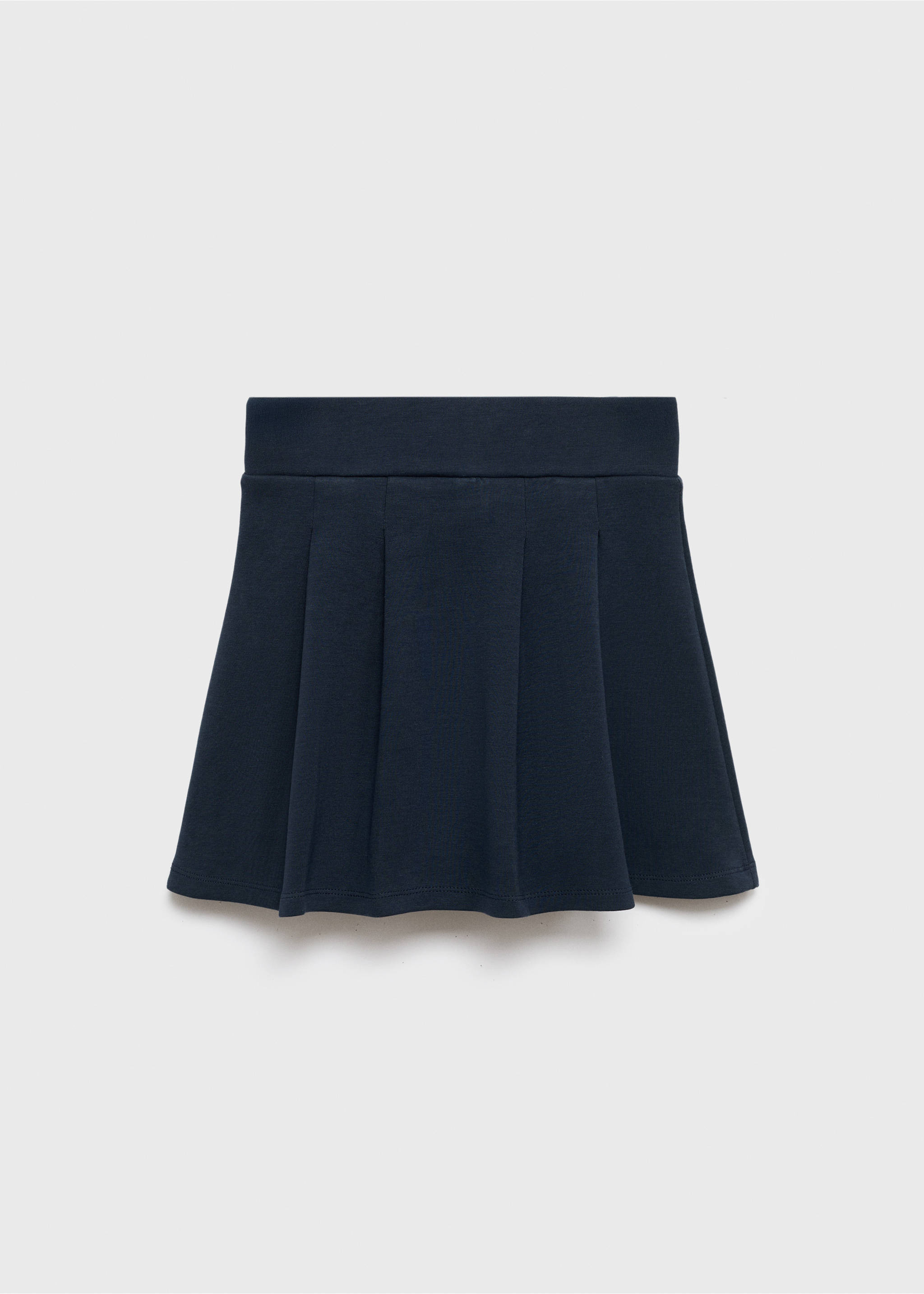 Short cotton skirt - Reverse of the article, Navy. Ref: 17094420-00.