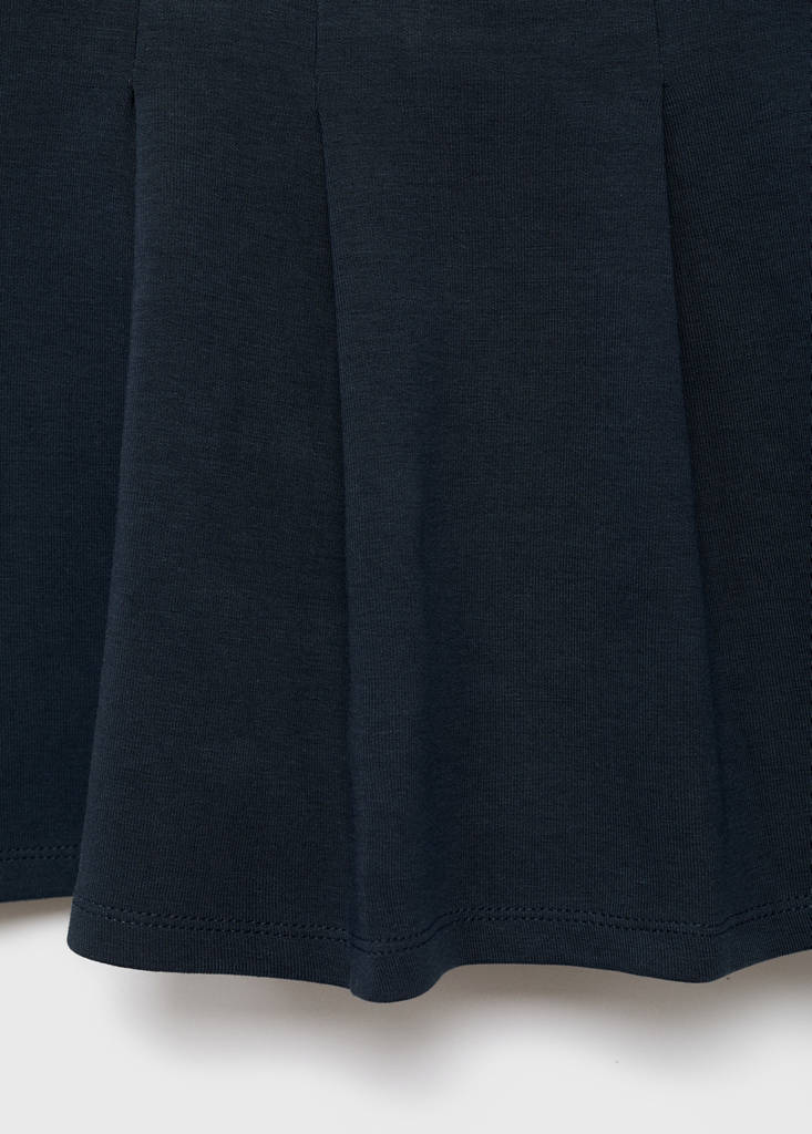 Short cotton skirt — Navy