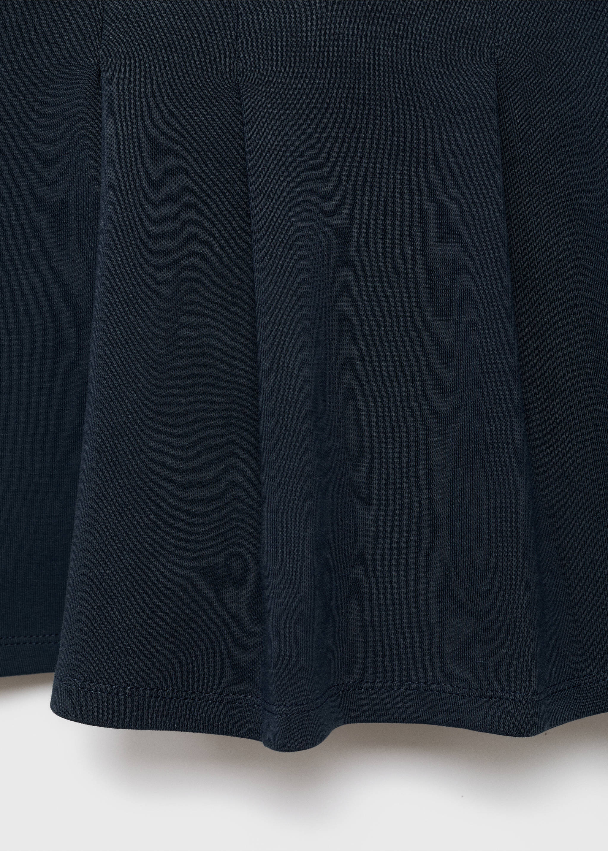 Short cotton skirt - Details of the article 8, Navy. Ref: 17094420-00.