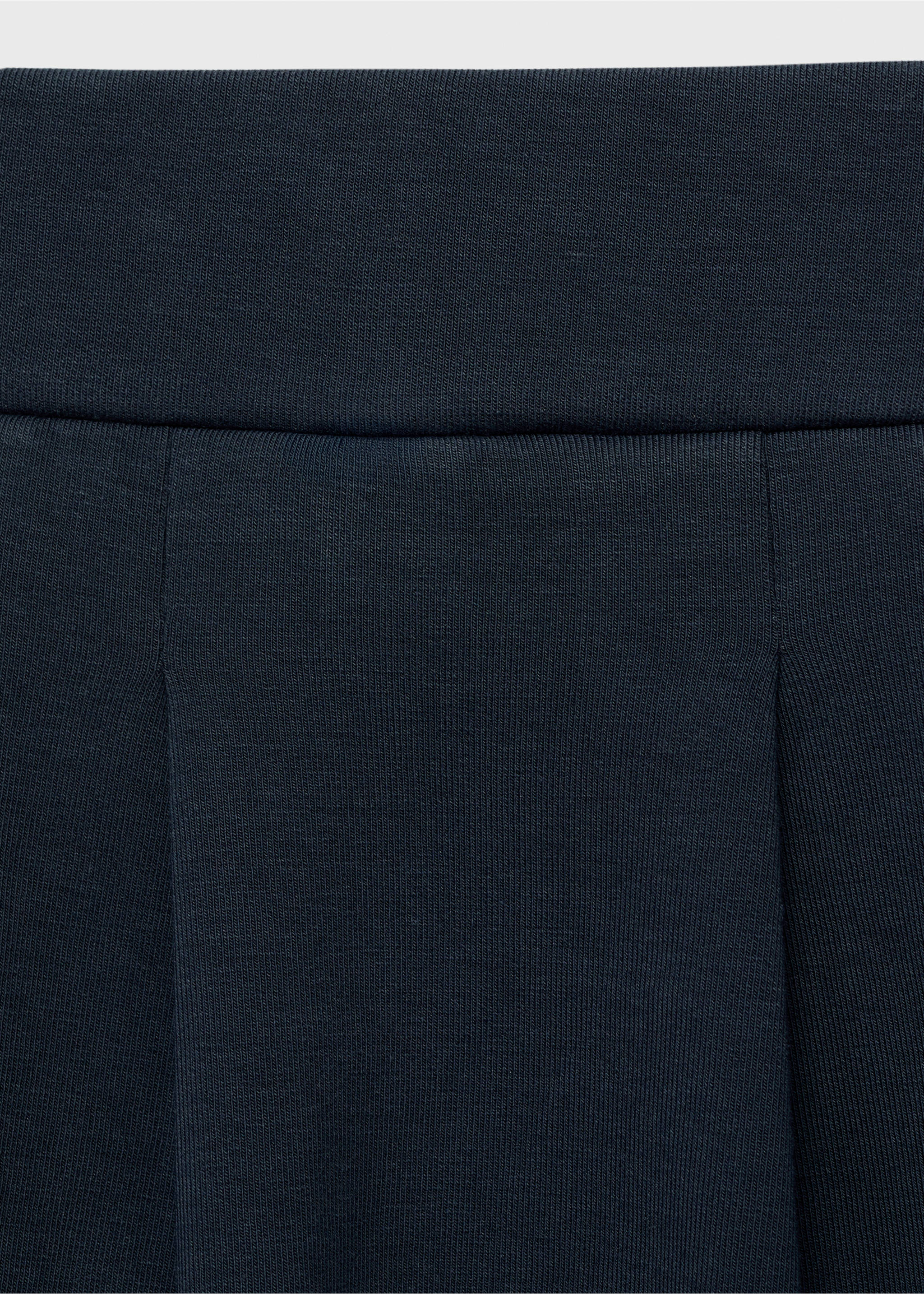 Short cotton skirt - Details of the article 0, Navy. Ref: 17094420-00.